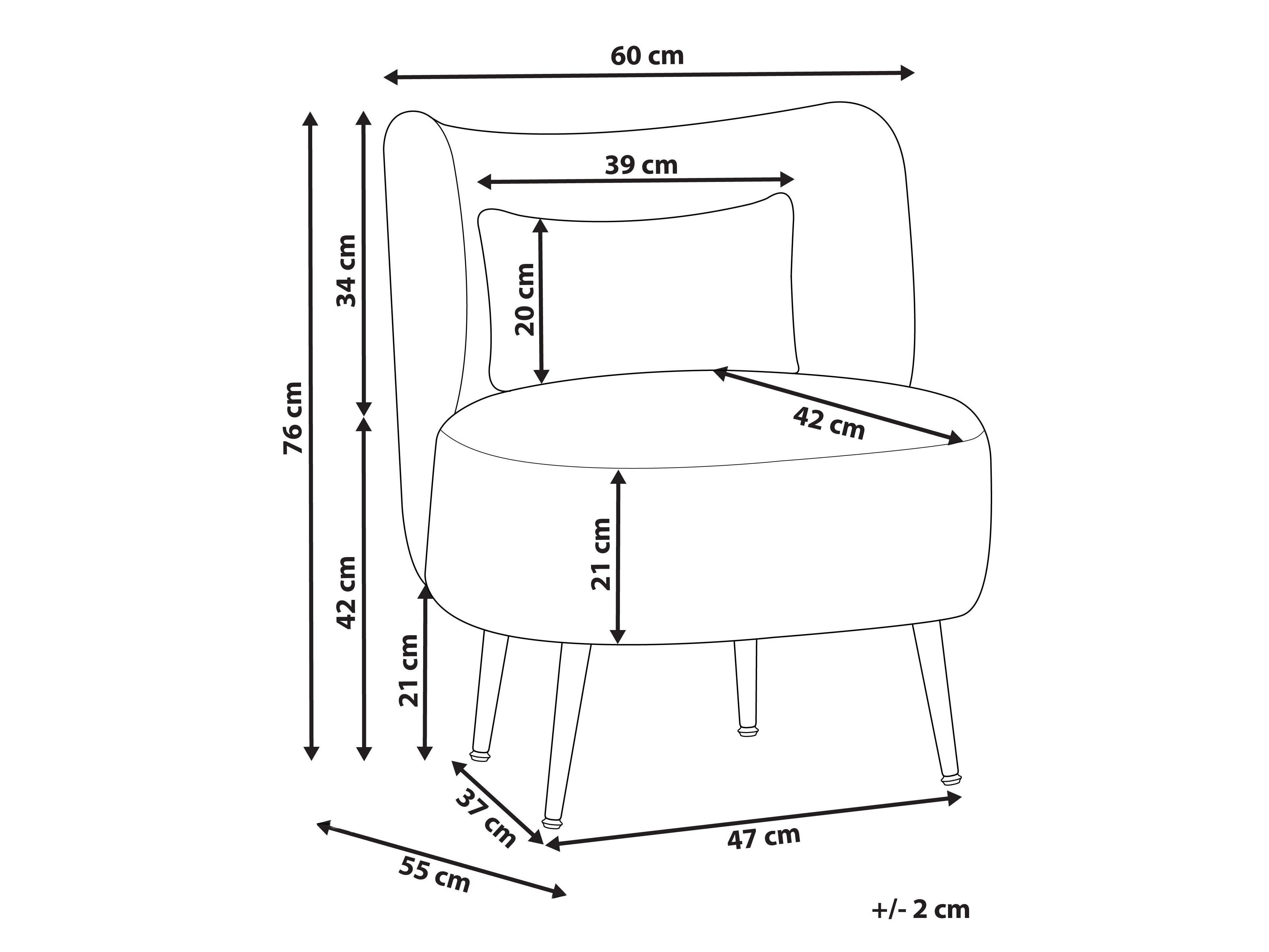 Fotelj Berwyn 570 (Kaki + Črna)