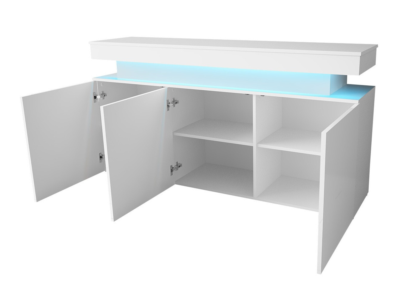 Komplet za dnevno sobo Monfero 106 (Črna + Sijaj črna)