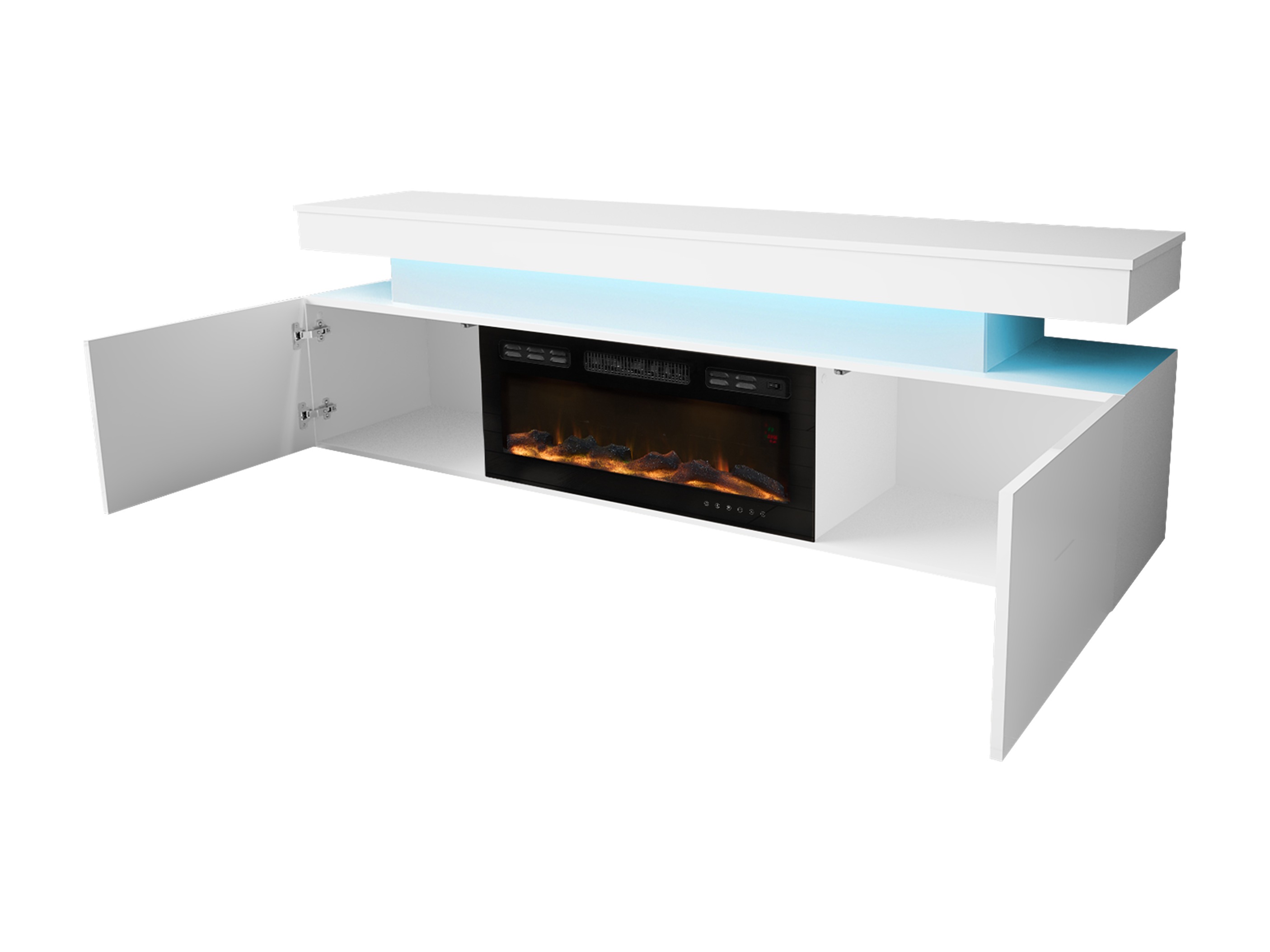 Komplet za dnevno sobo Monfero I (Bela + Sijaj bela)