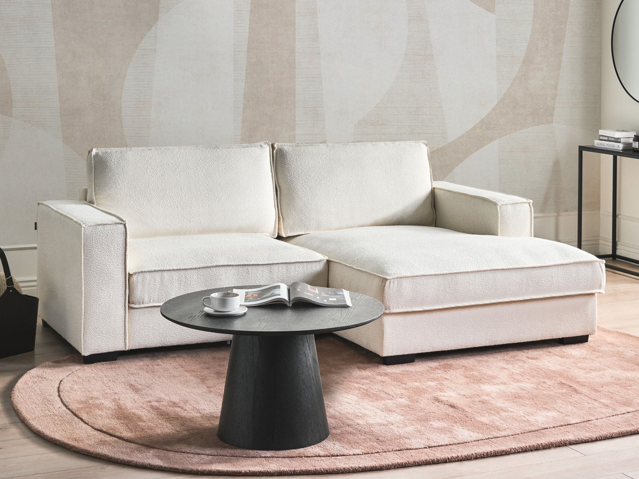 Kotna garnitura Berwyn 3217 (Svetlo bež)