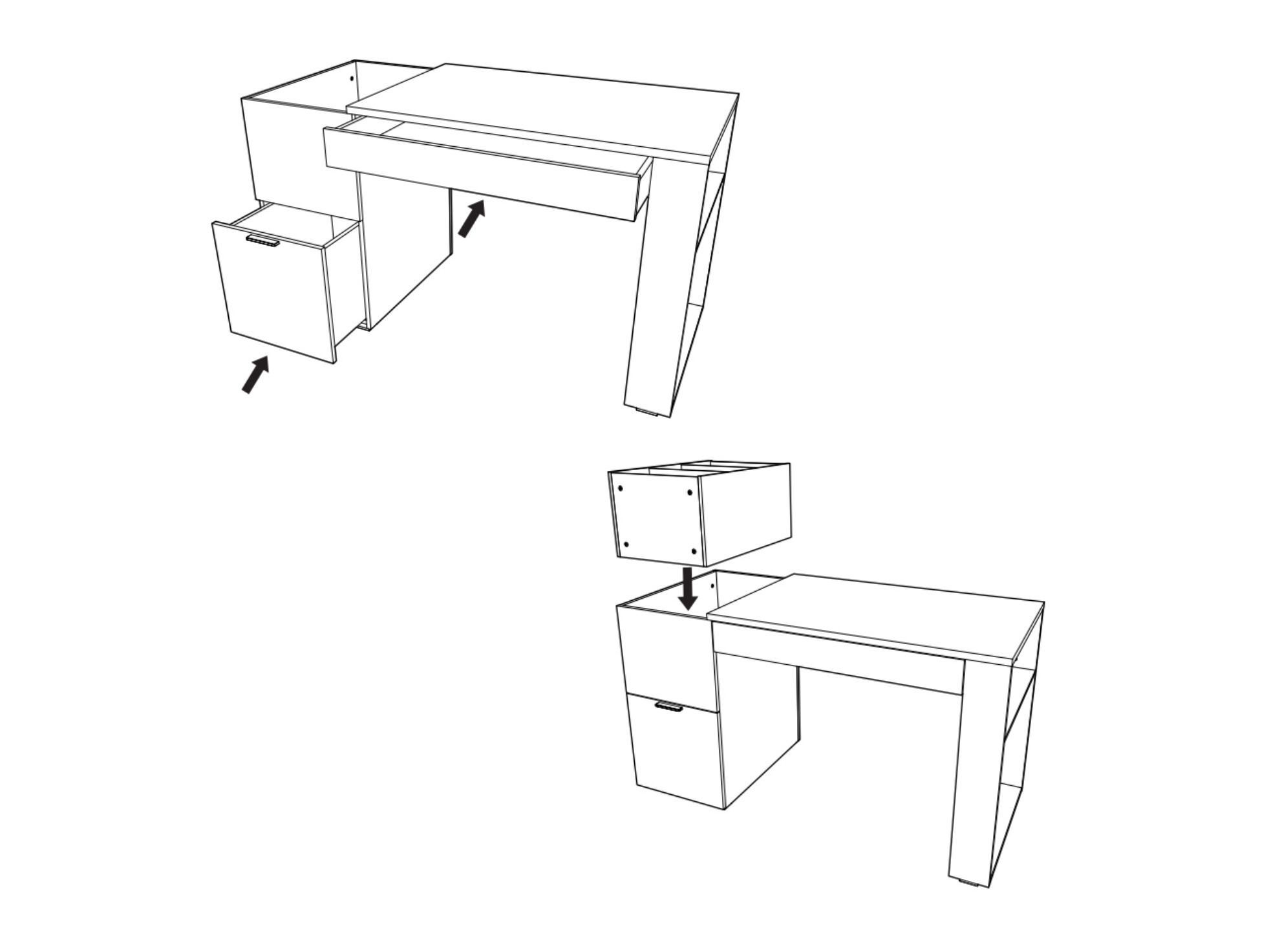 Pisalna miza Veldalo 104 (Lahki hrast)