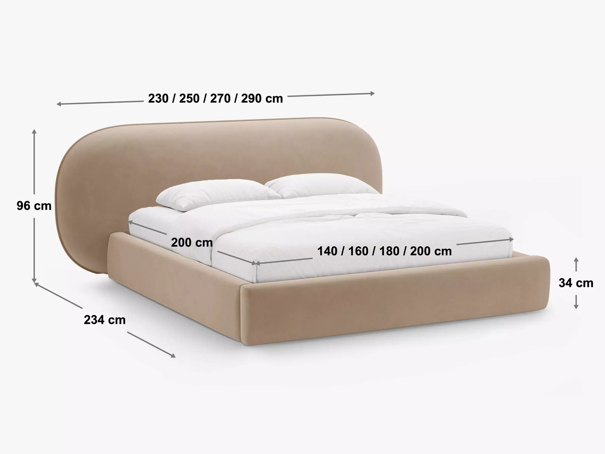 Postelja Beckley 334 (Magic Velvet 2243)