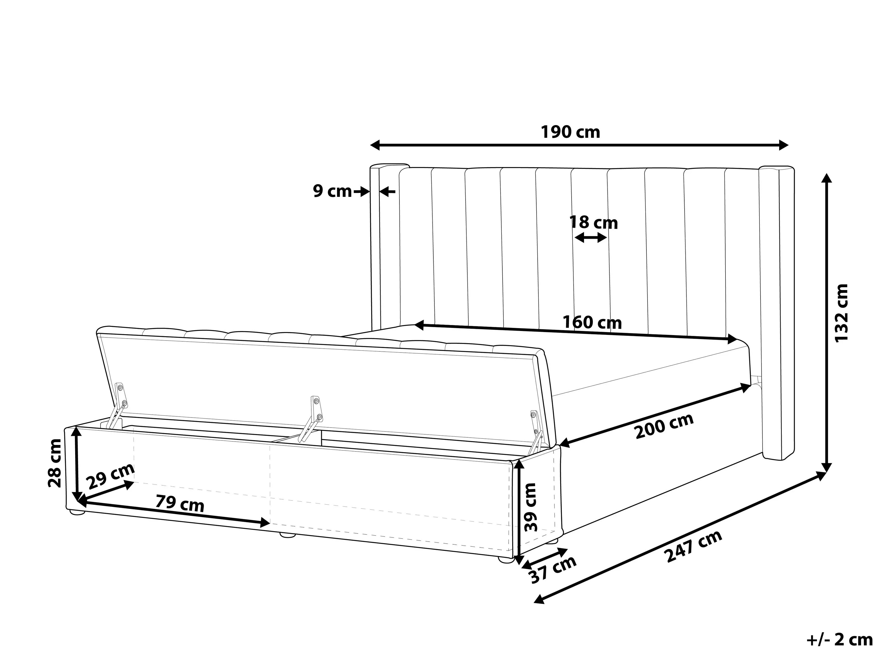 Postelja Berwyn 682 (Svetlo roza)