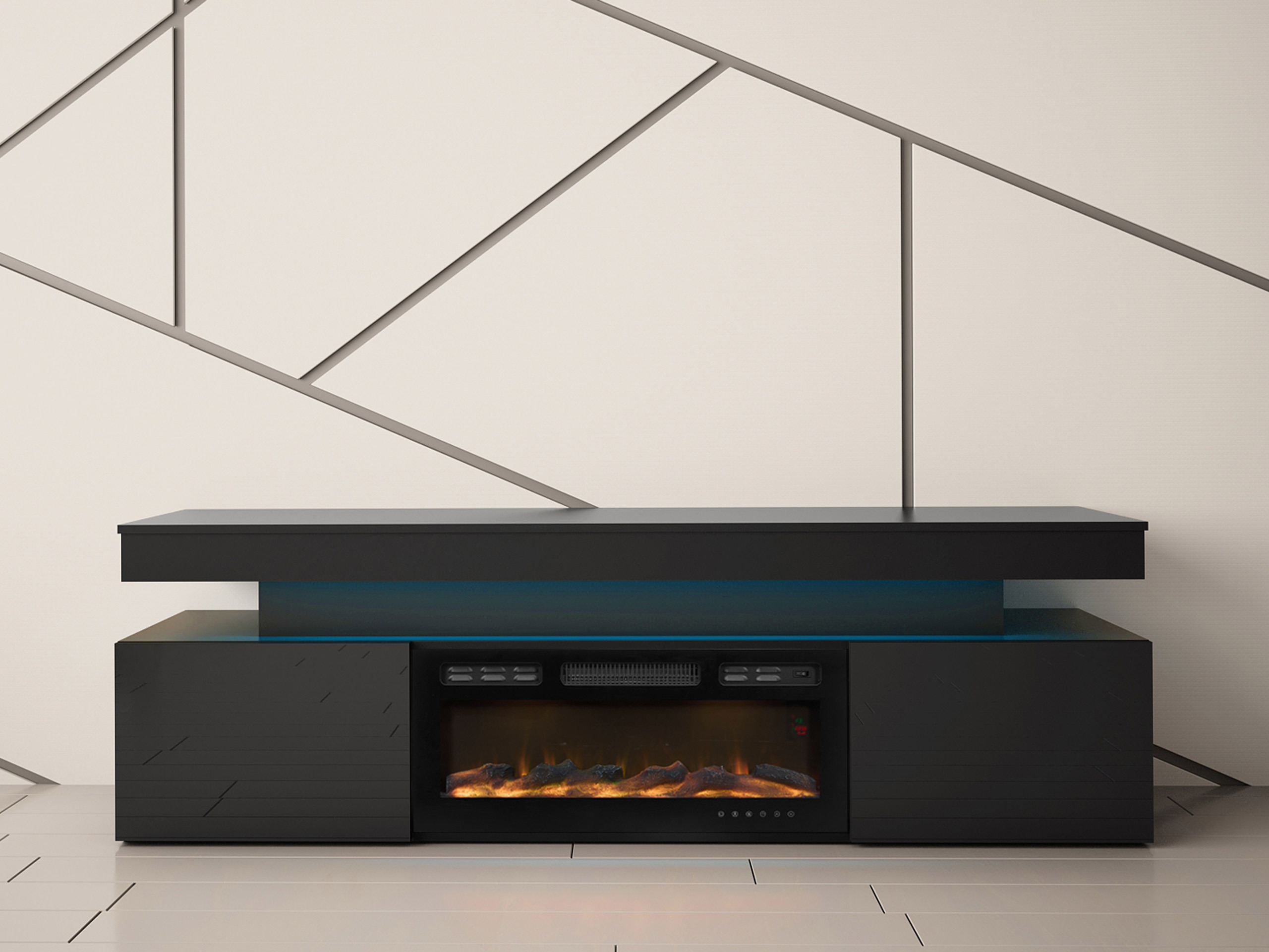 TV-omarica Monfero I (Črna + Sijaj črna)