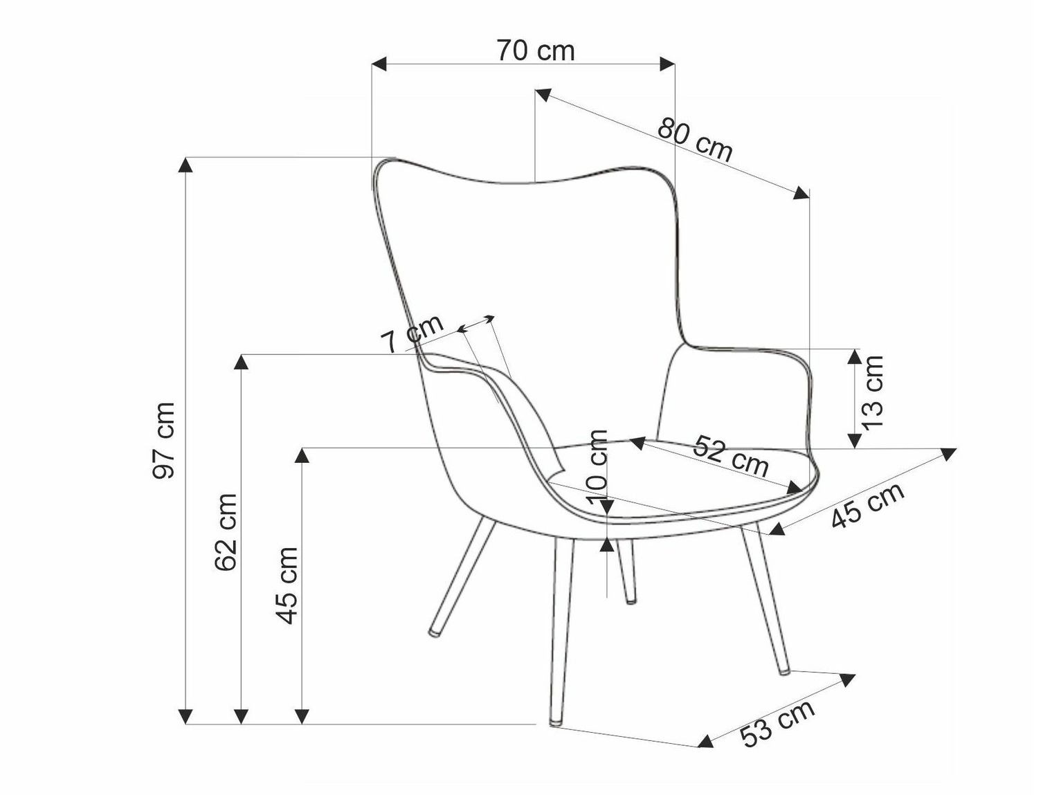 Fotelj Houston 1610 (Rumena)