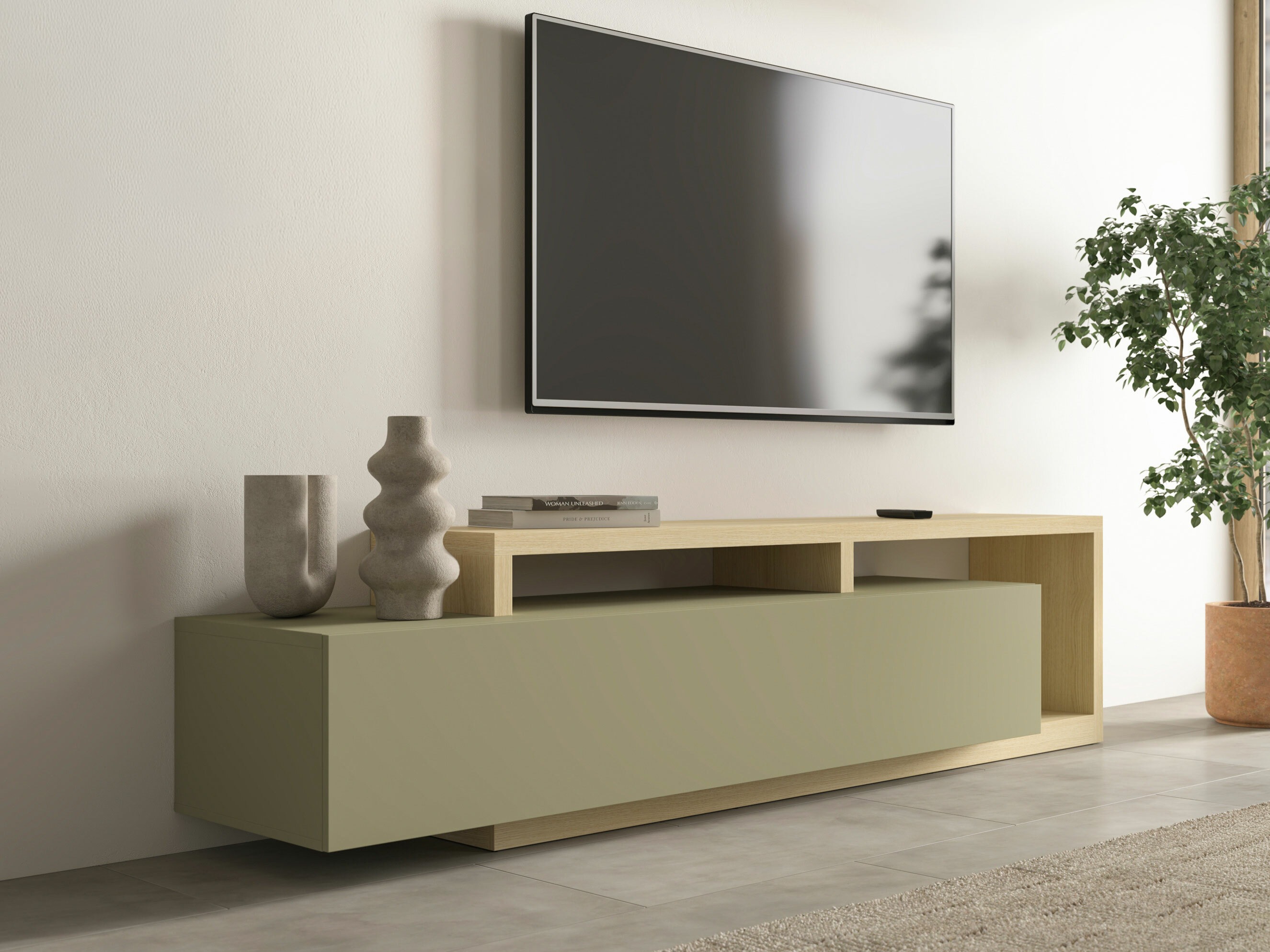 TV-omarica Lutiva 103 (Evkaliptus + Hrast)