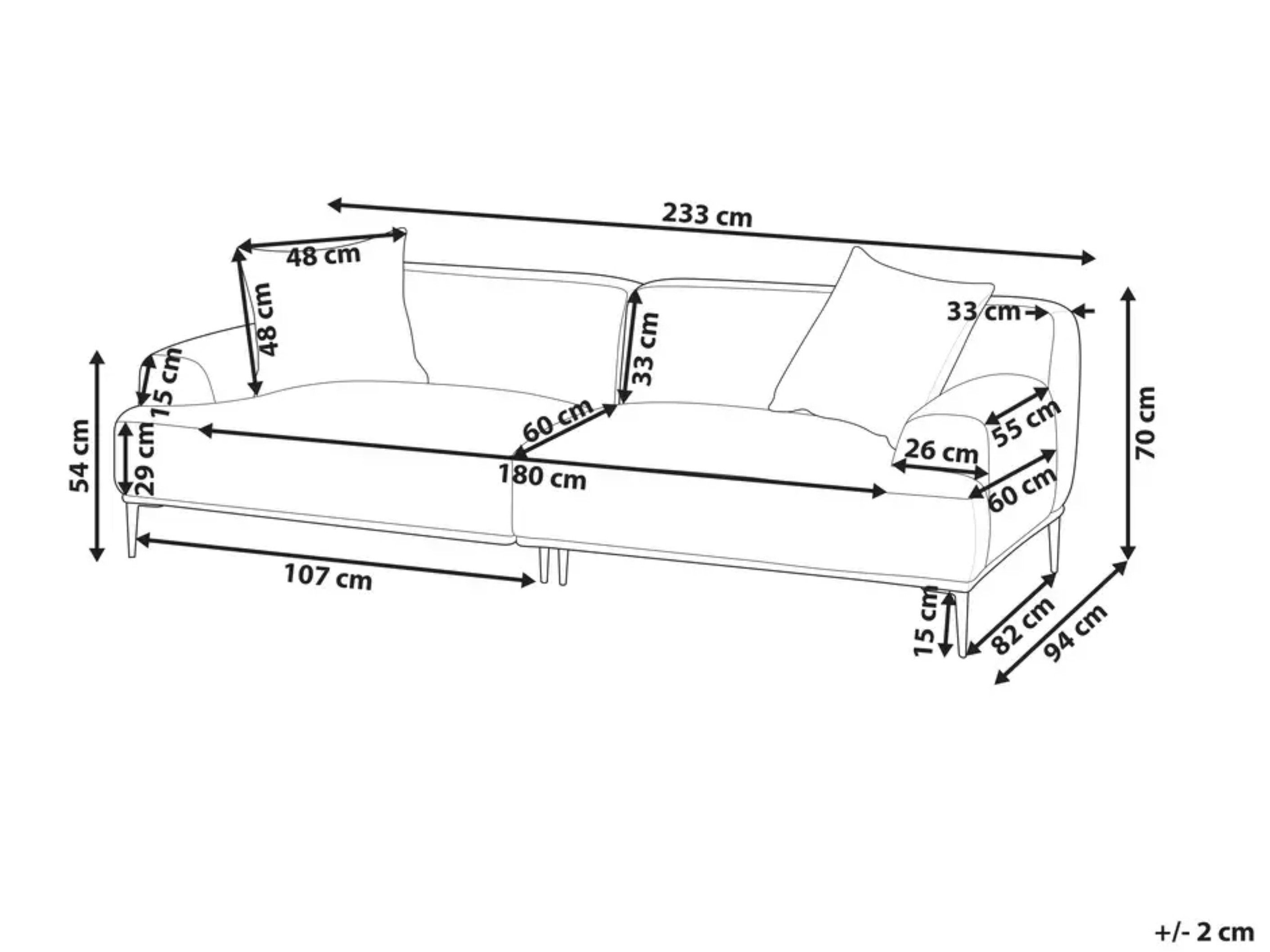 Kavč Berwyn 2406 (Rjava)