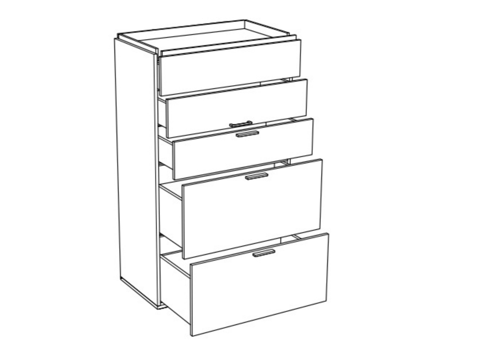 Komoda Veldalo 106 (Lahki hrast)