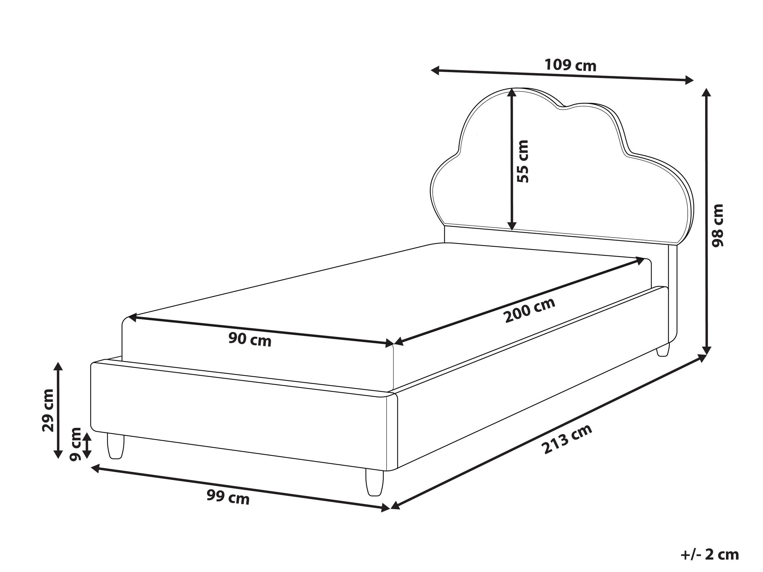 Postelja Berwyn 3219 (Svetlo bež)