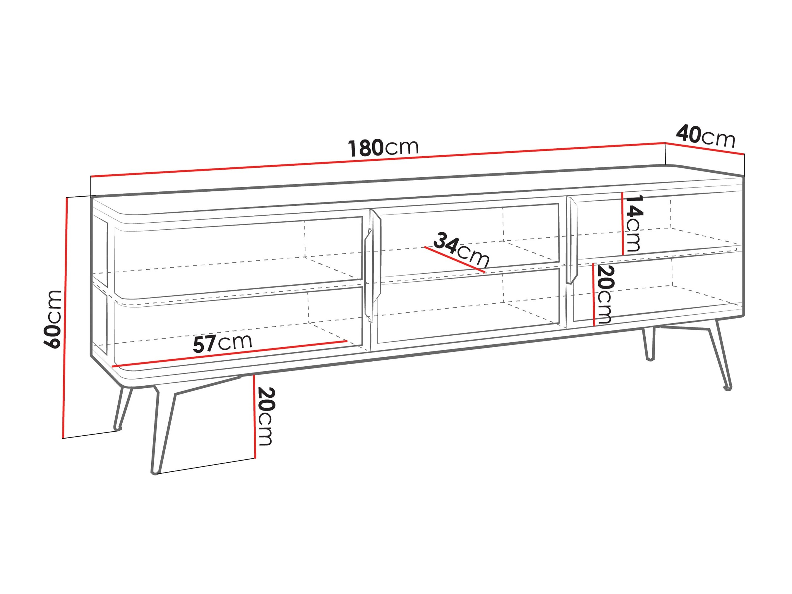 TV-omarica Camfelo 102 (Črna)