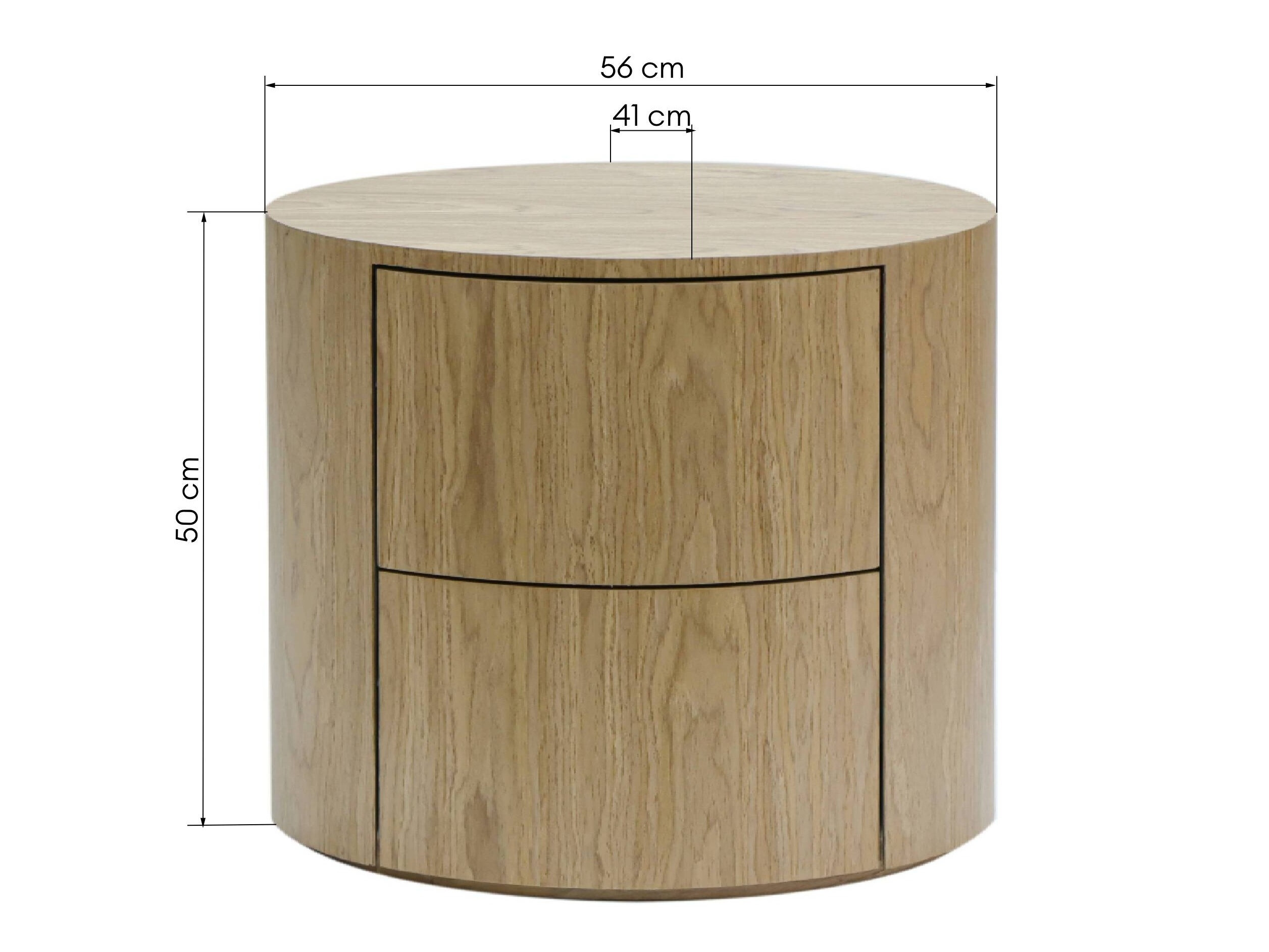 Nočna omarica Burleson 574 (Svetel les)