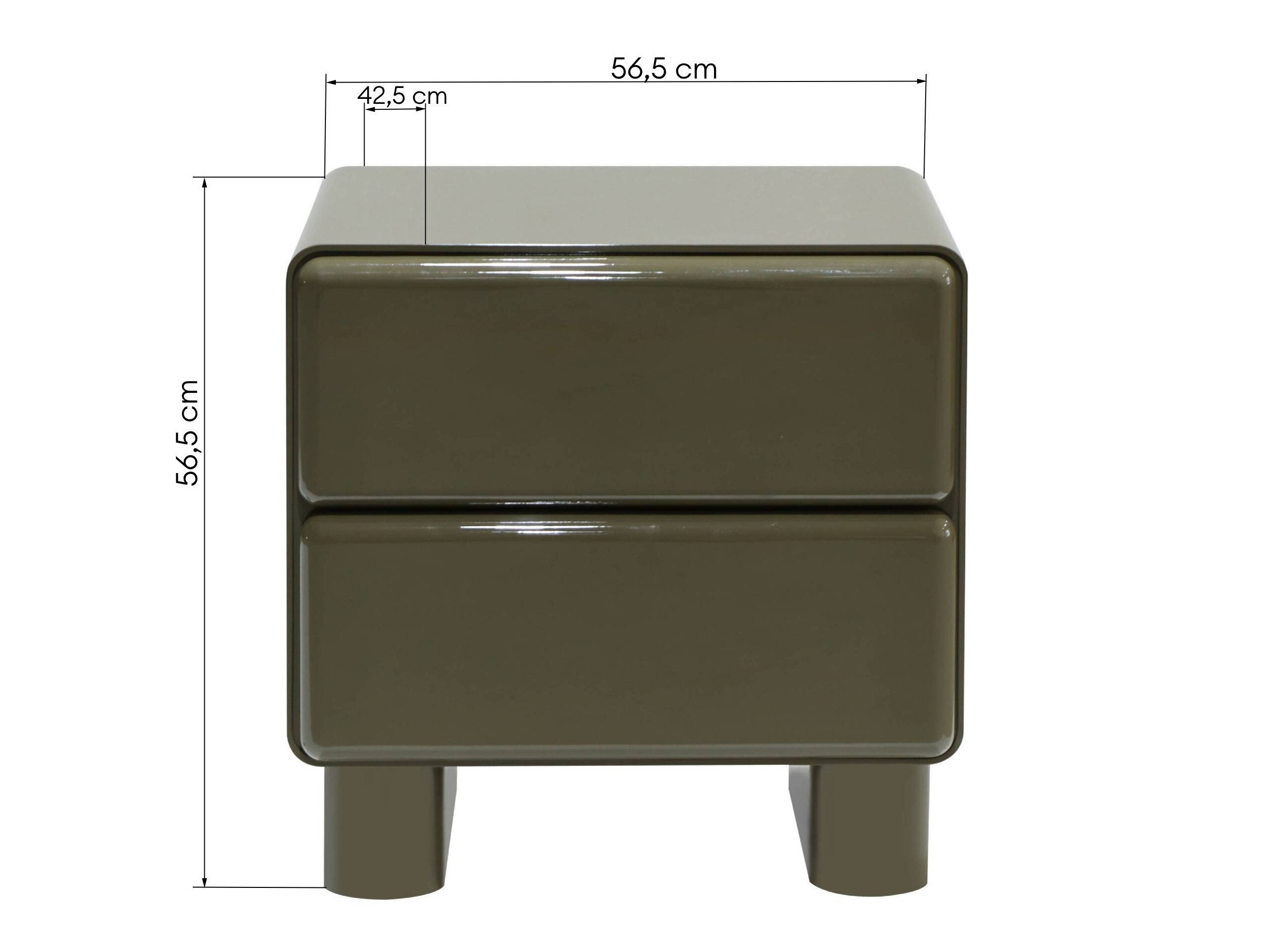 Nočna omarica Burleson 576 (Sijaj zelena)