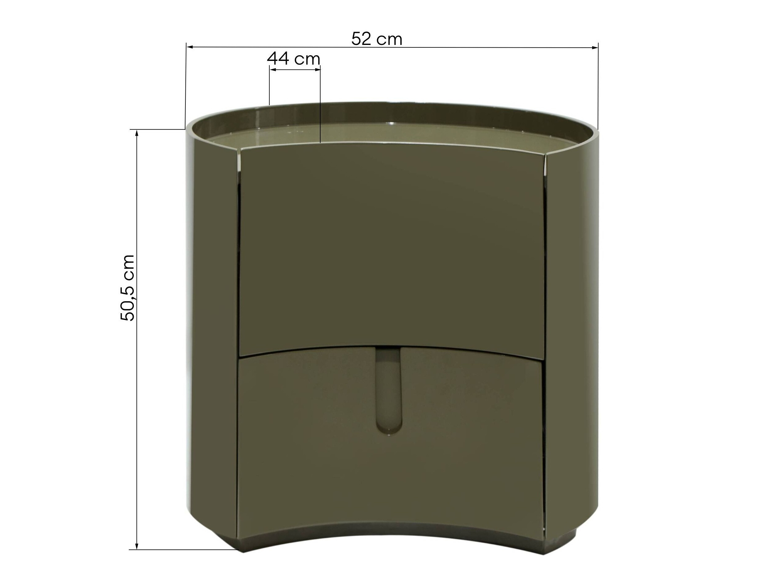 Nočna omarica Burleson 577 (Sijaj zelena)