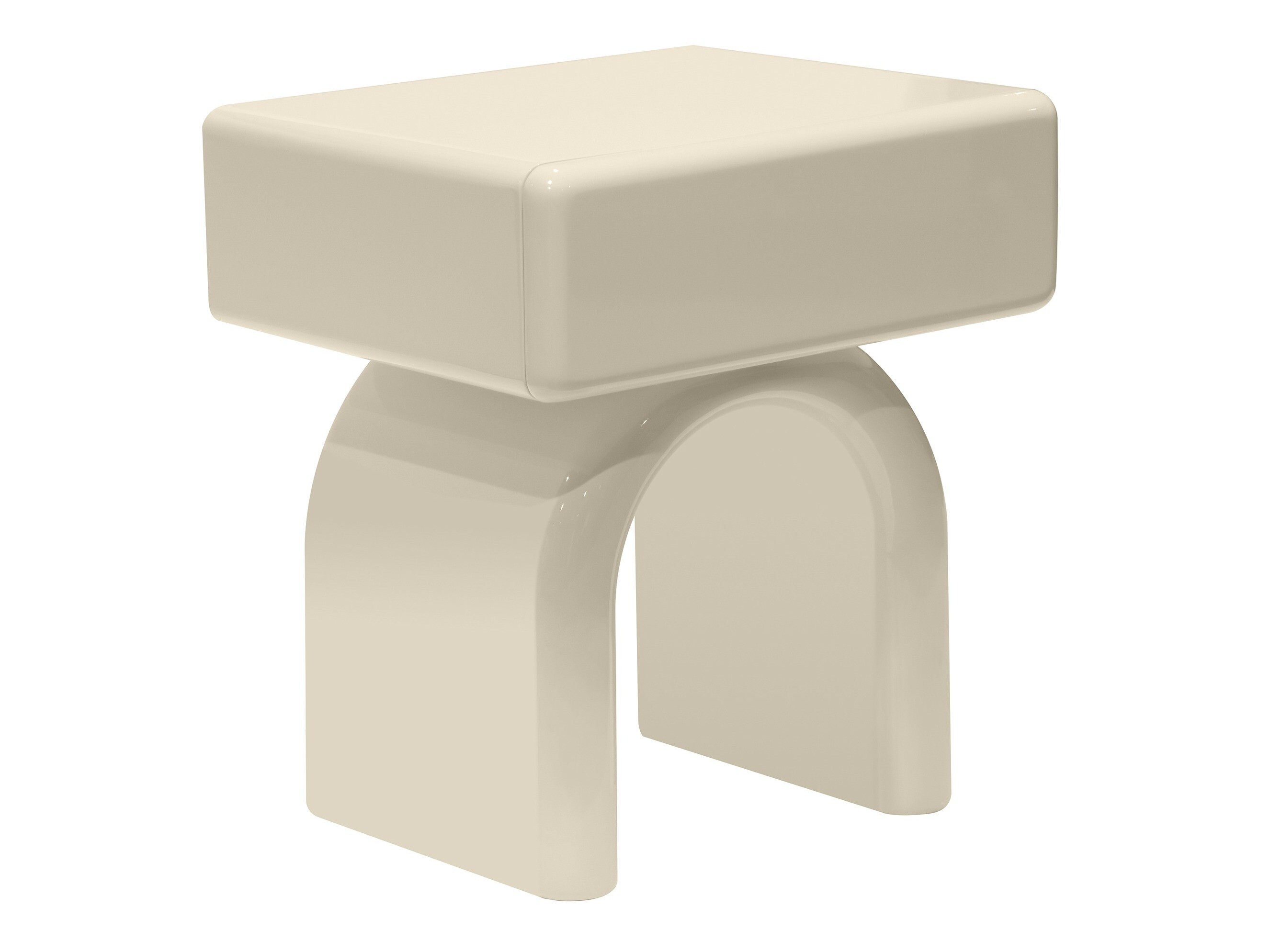 Nočna omarica Burleson 578 (Sijaj bež)