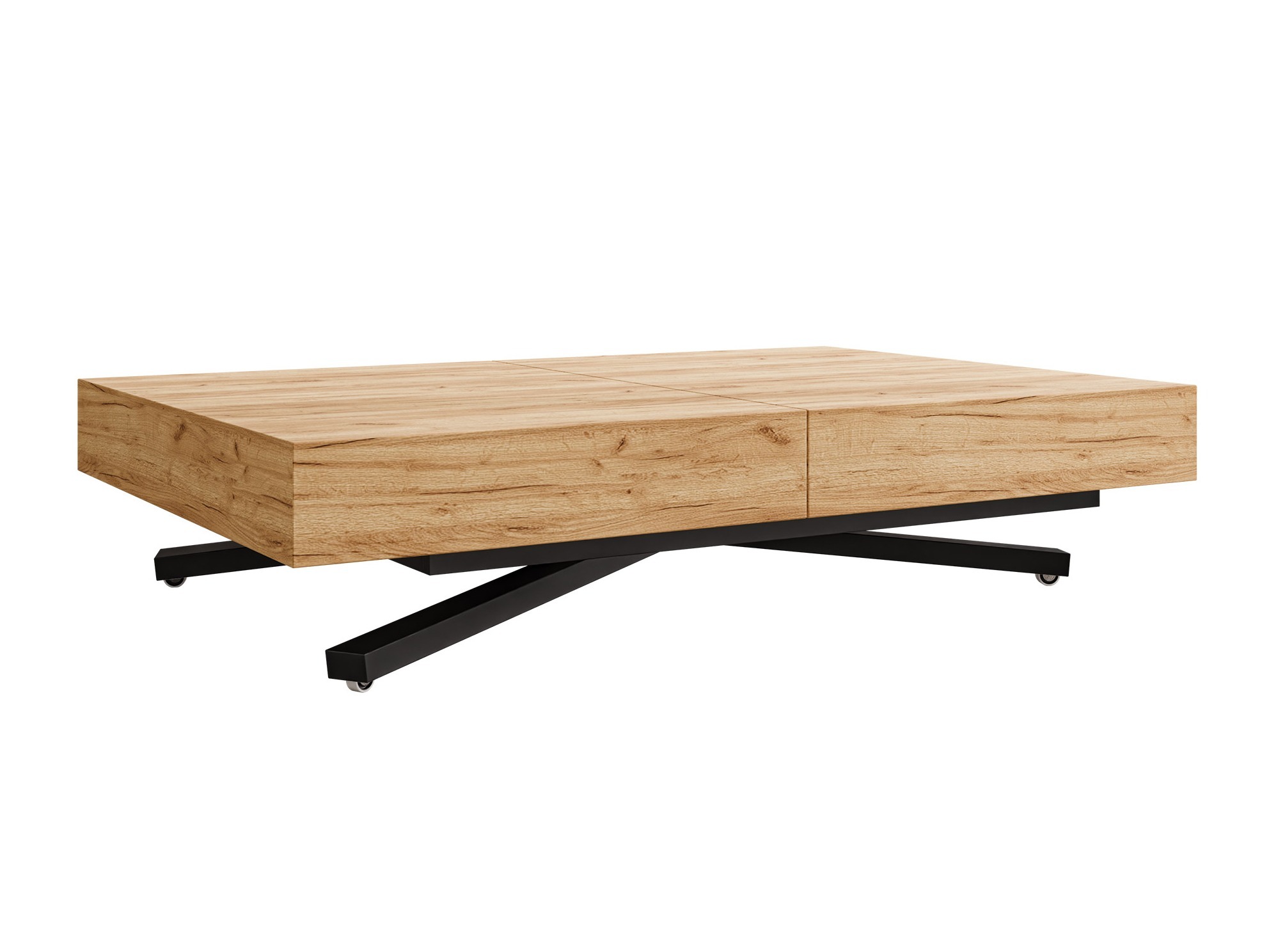 Raztegljiva klubska mizica Oswego 176 (Craft zlati hrast)