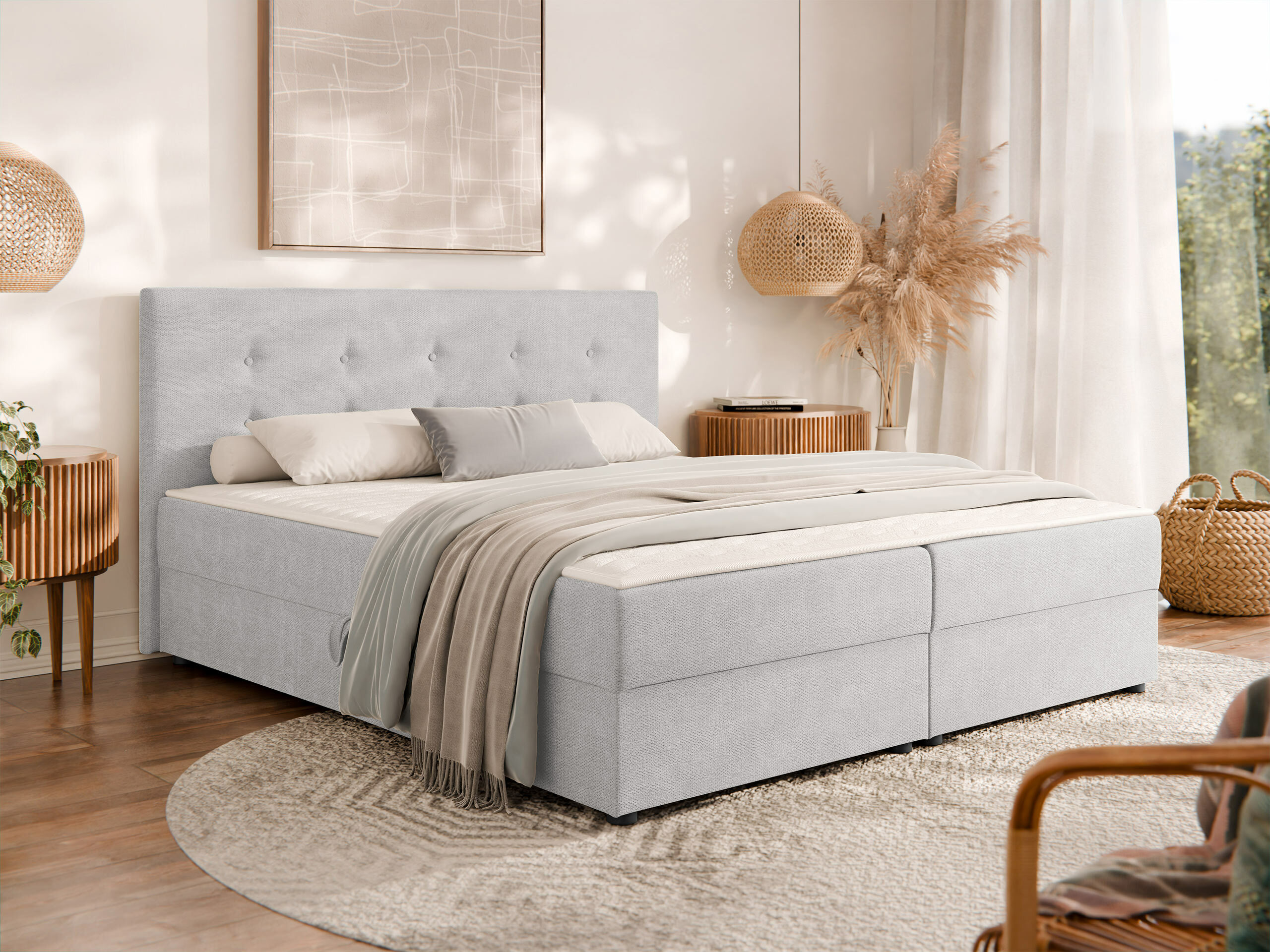Boxspring postelja Memphis 114 (Rico 20)
