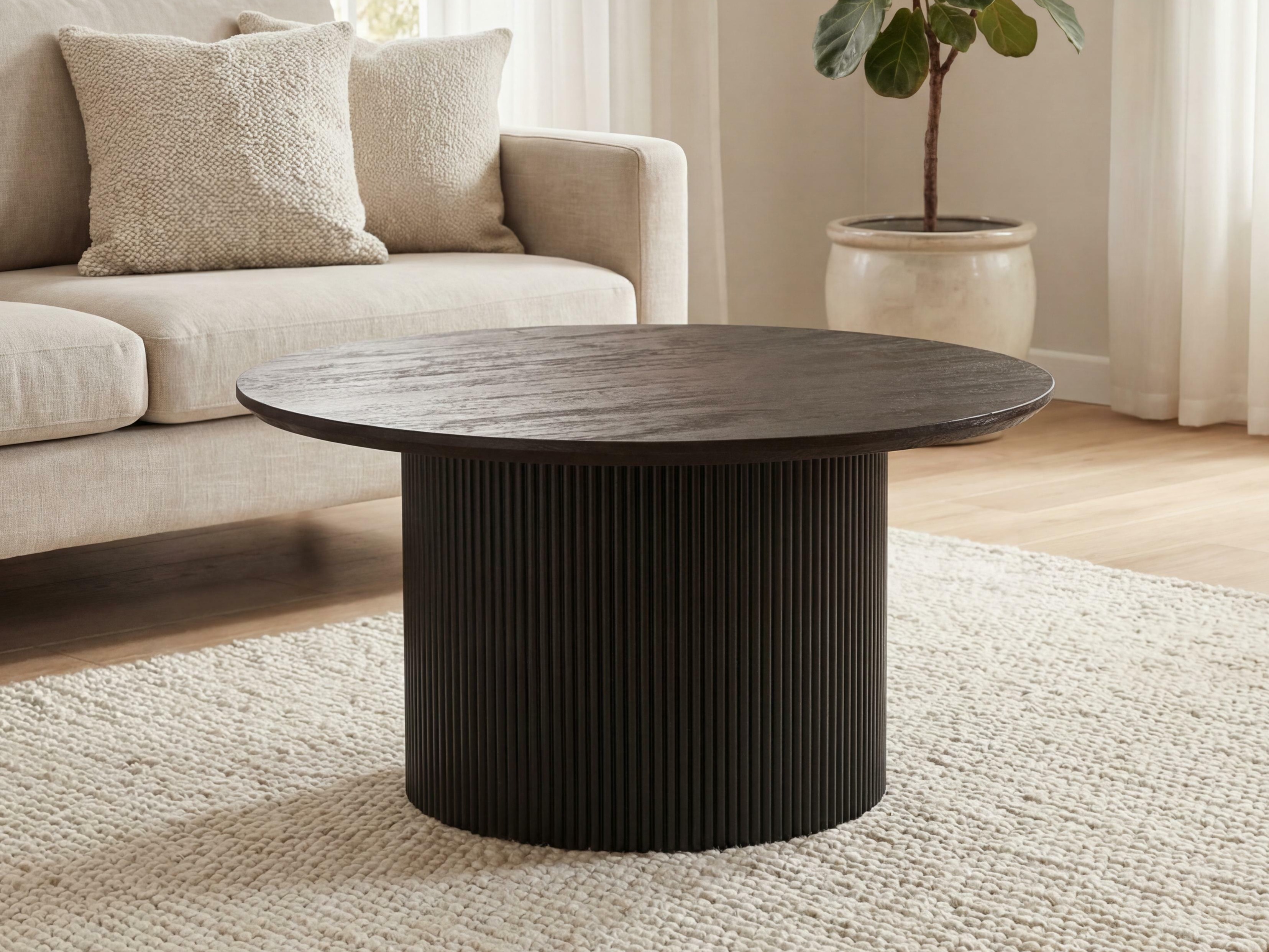 Klubska mizica Lirmelo 100 (Temno rjava)