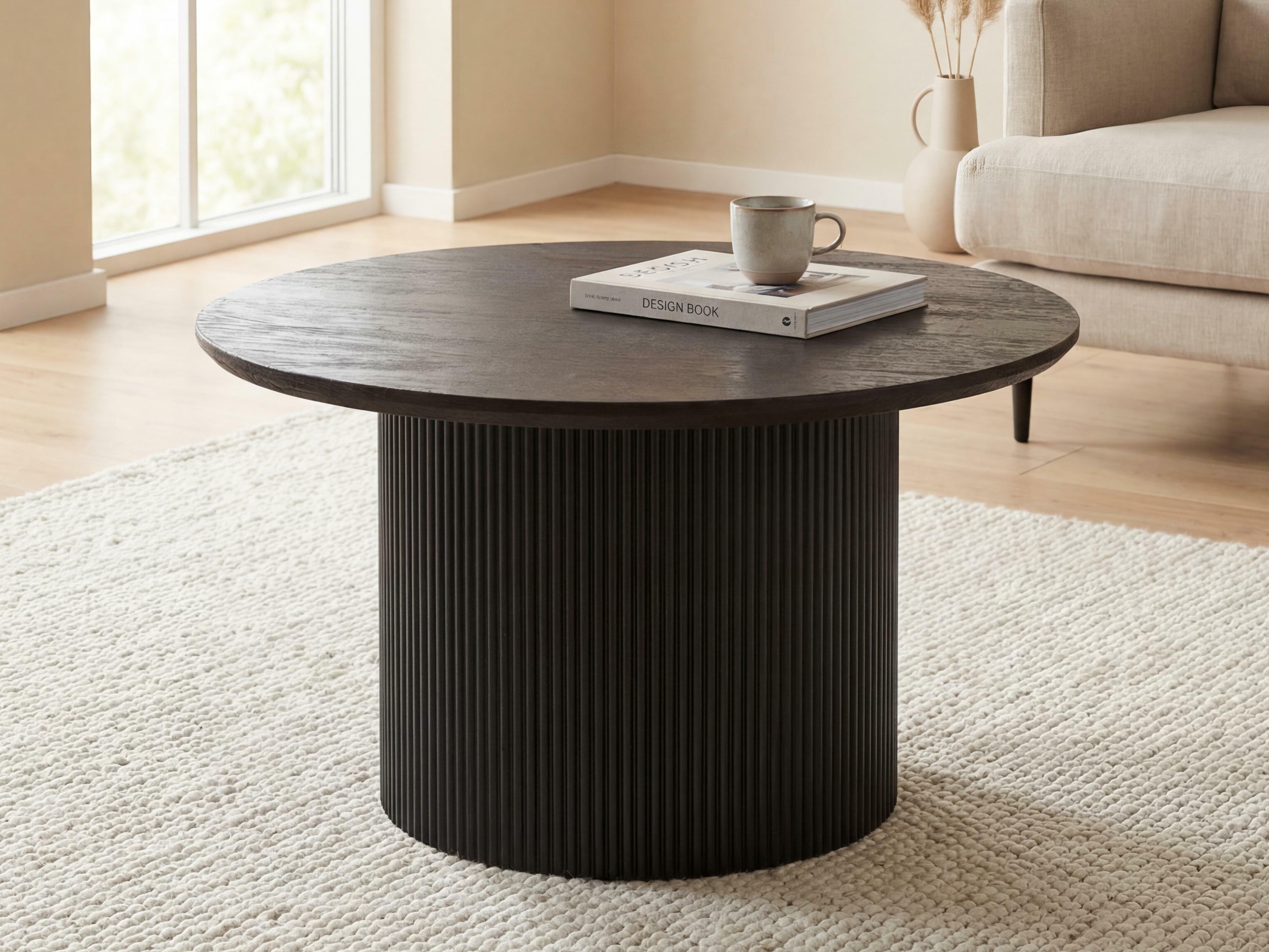 Klubska mizica Lirmelo 100 (Temno rjava)