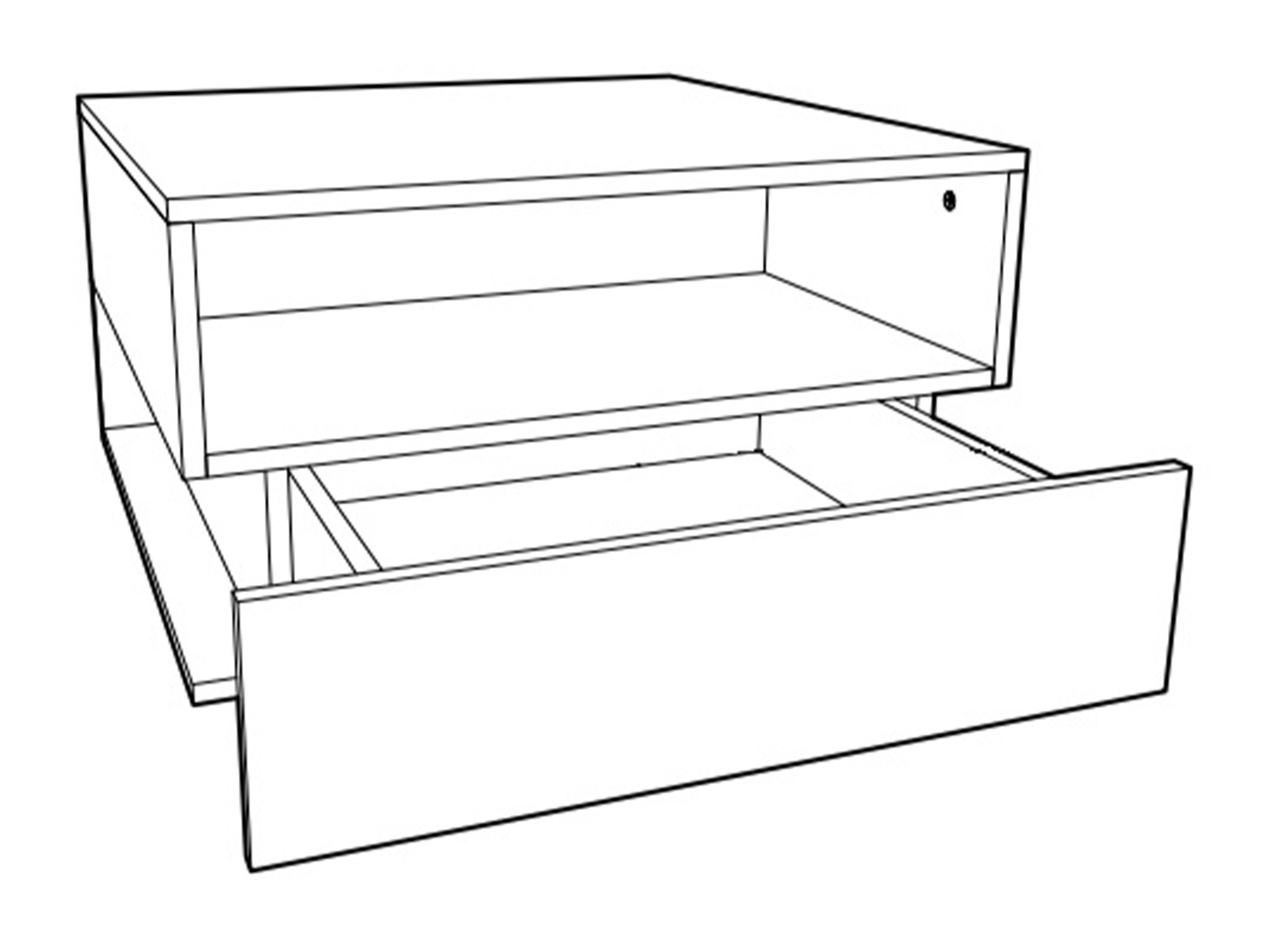 Klubska mizica Veldalo 125 (Lahki hrast)