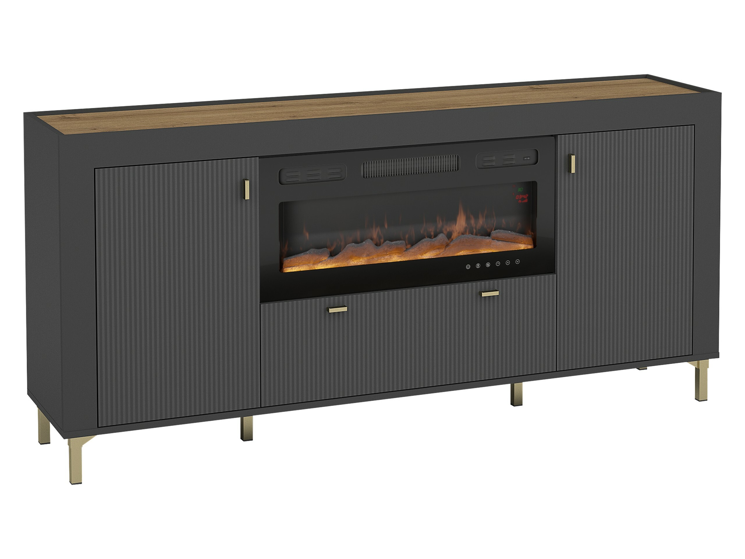 Komoda Mormavu 110 (Mat črna)