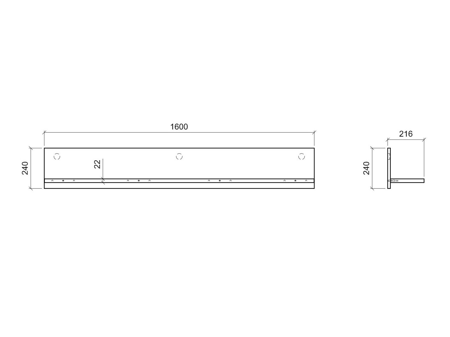 Stenska polica Numeri 104