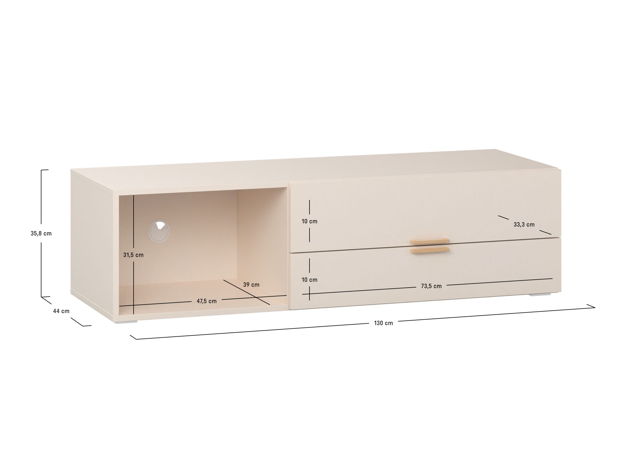 TV-omarica Veldalo 124 (Lahki hrast)