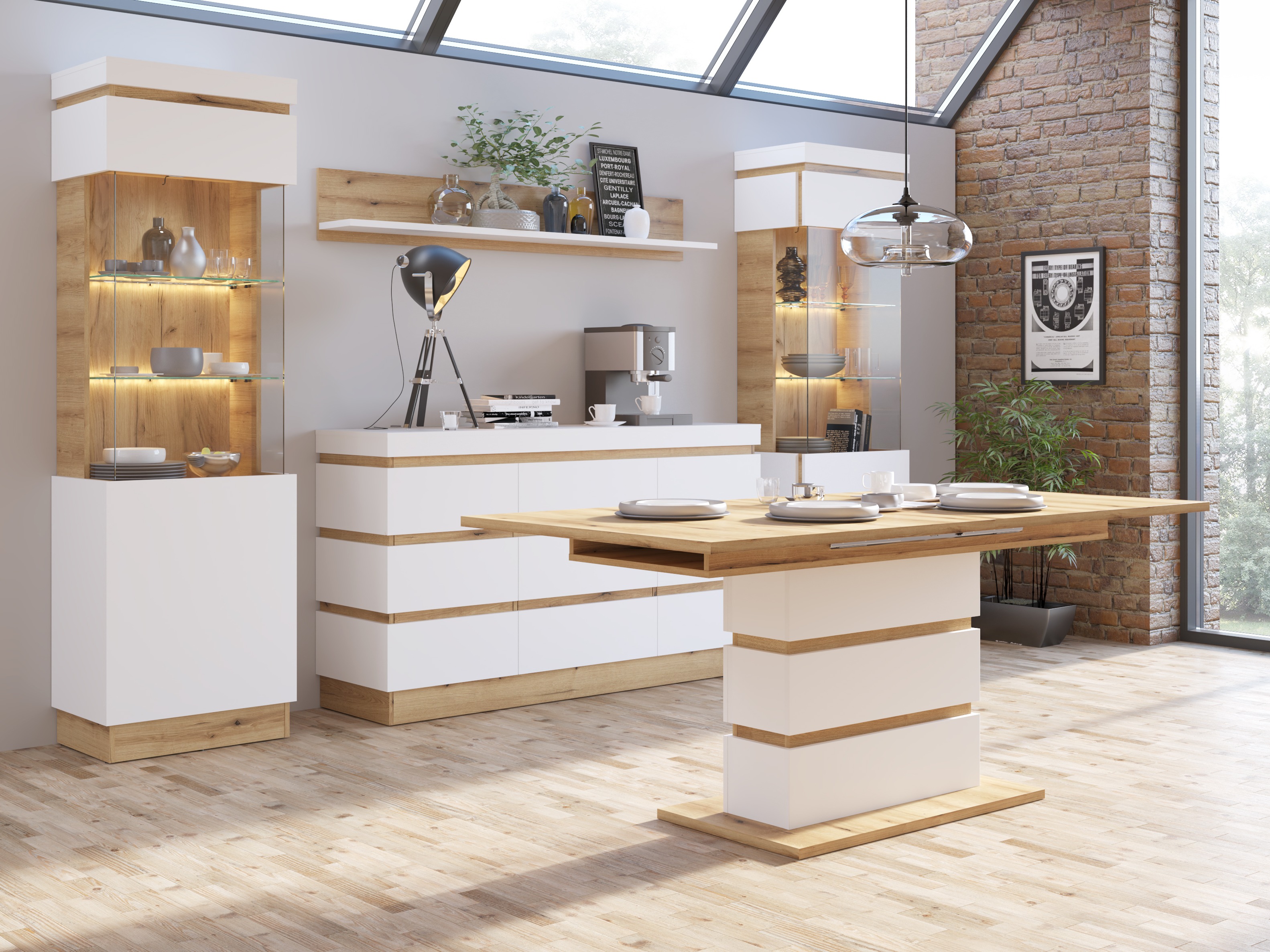 Raztegljiva klubska mizica Numeri 113