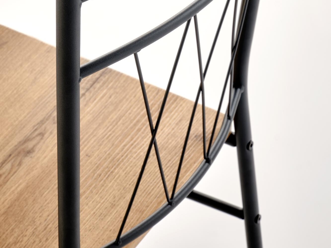 Jedilniški komplet Houston 1251 (Hrast + Črna)