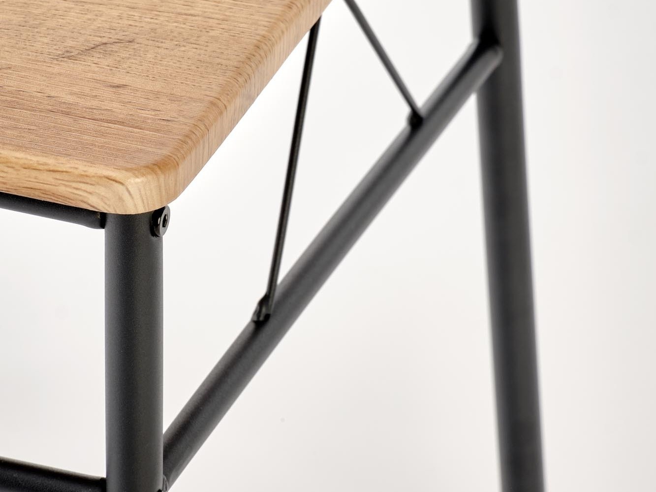 Jedilniški komplet Houston 1251 (Hrast + Črna)