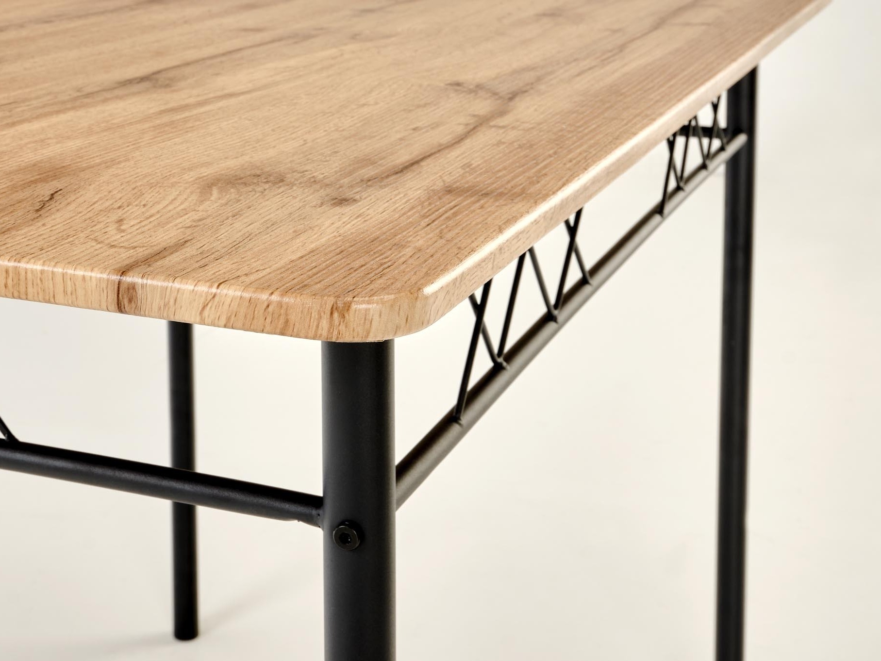 Jedilniški komplet Houston 1251 (Hrast + Črna)