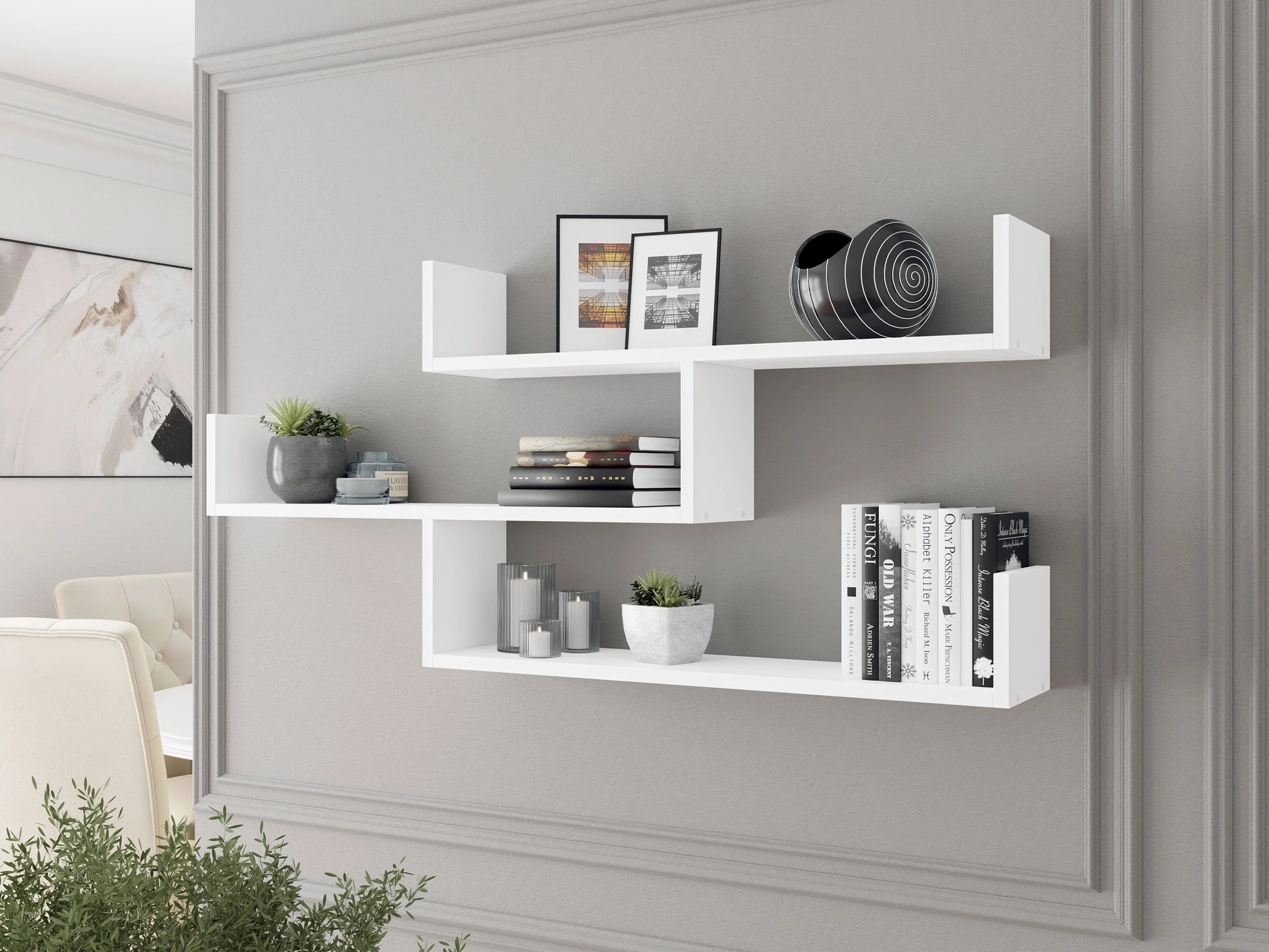 Stenska polica Lexicon I (Bela)