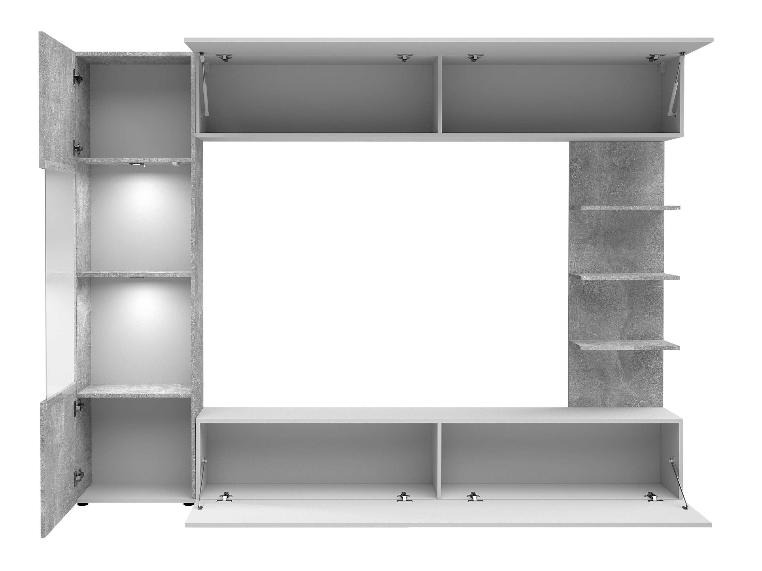 Komplet za dnevno sobo Comfivo Animus (Kašmir + Hrast)