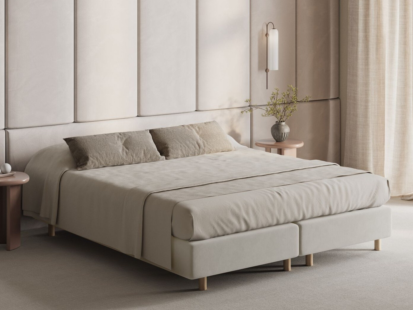 Postelja Beckley 338 (Paris Cream)