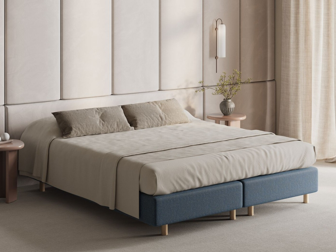 Postelja Beckley 338 (BABEL BLUE)