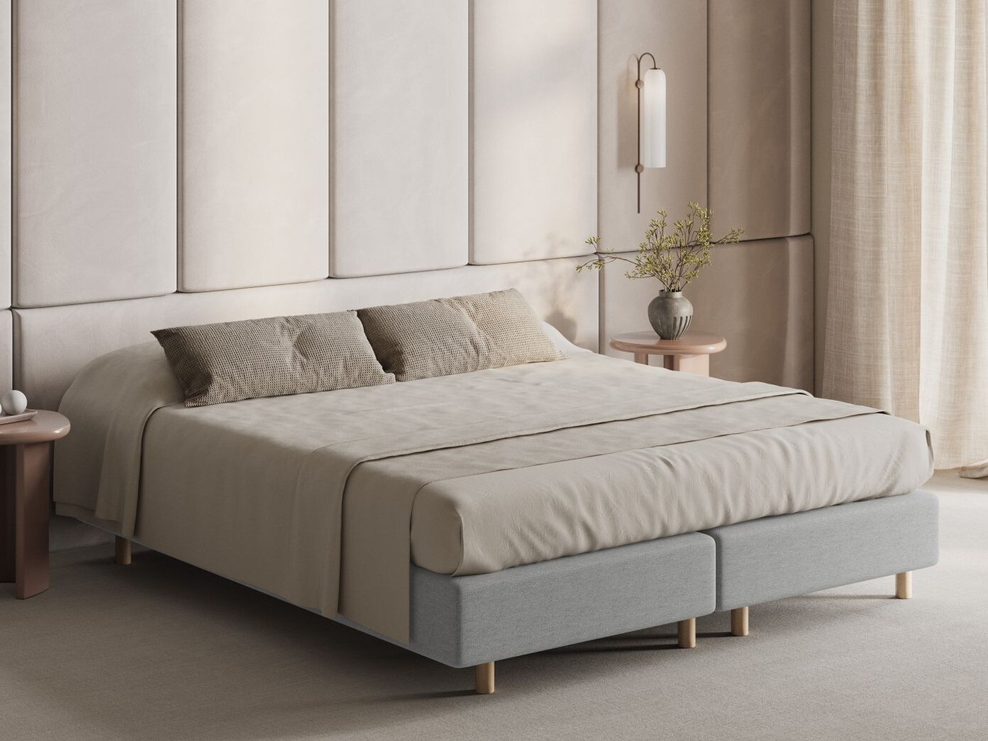 Postelja Beckley 338 (BABEL LIGHT GREY)