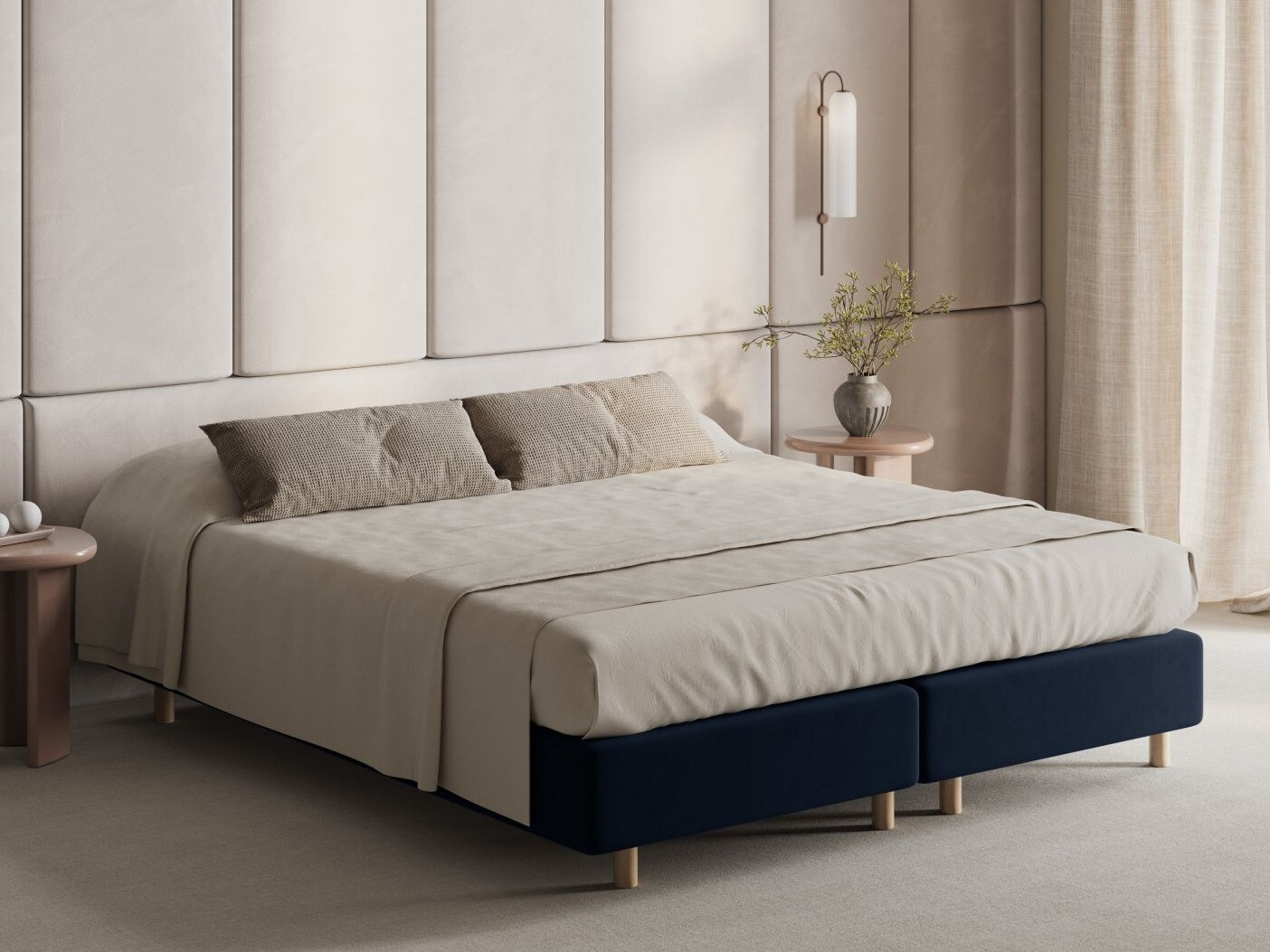 Postelja Beckley 338 (Paris Deep Blue)