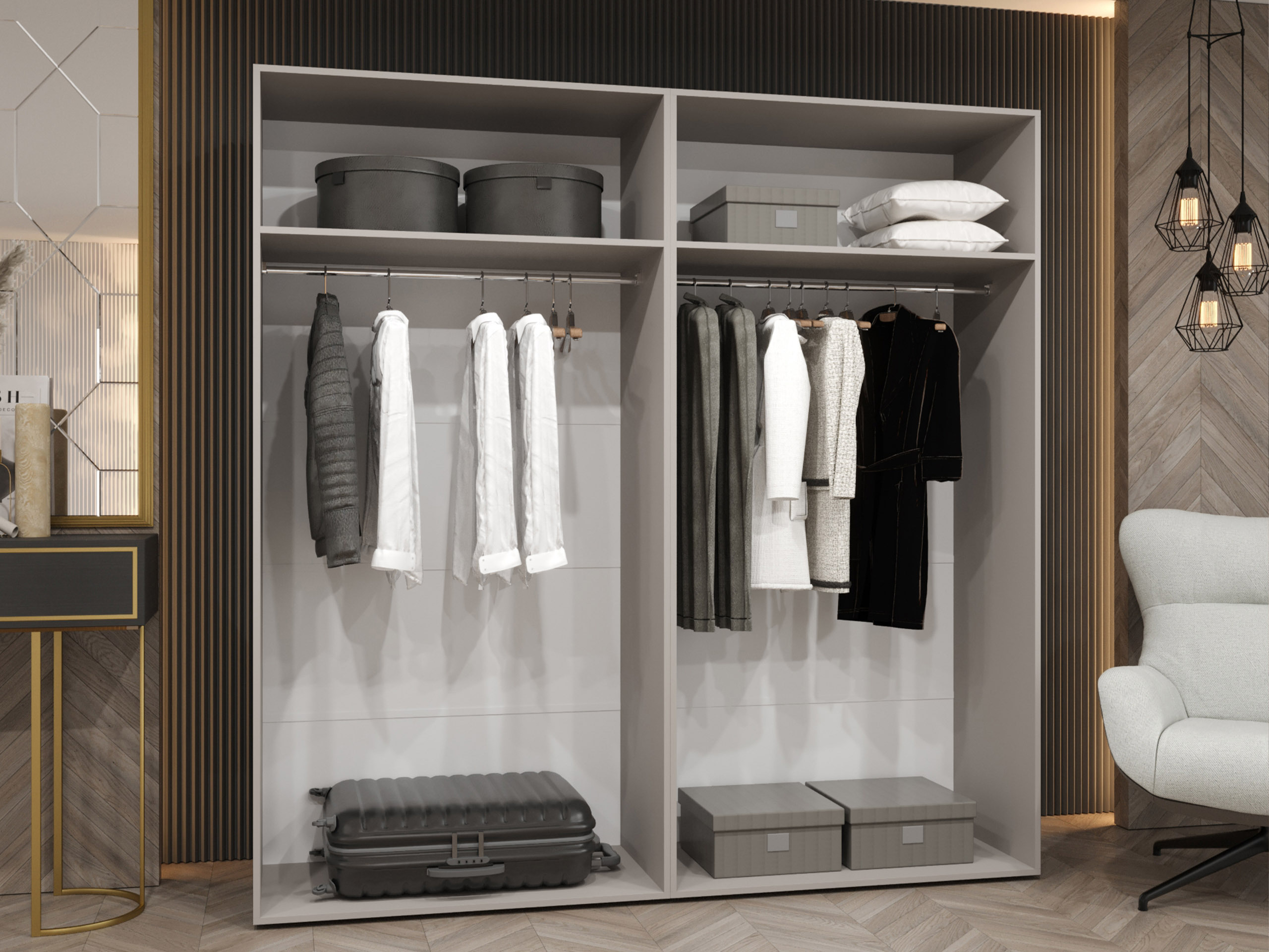 Garderobna omara Hartford 581 (Bela)