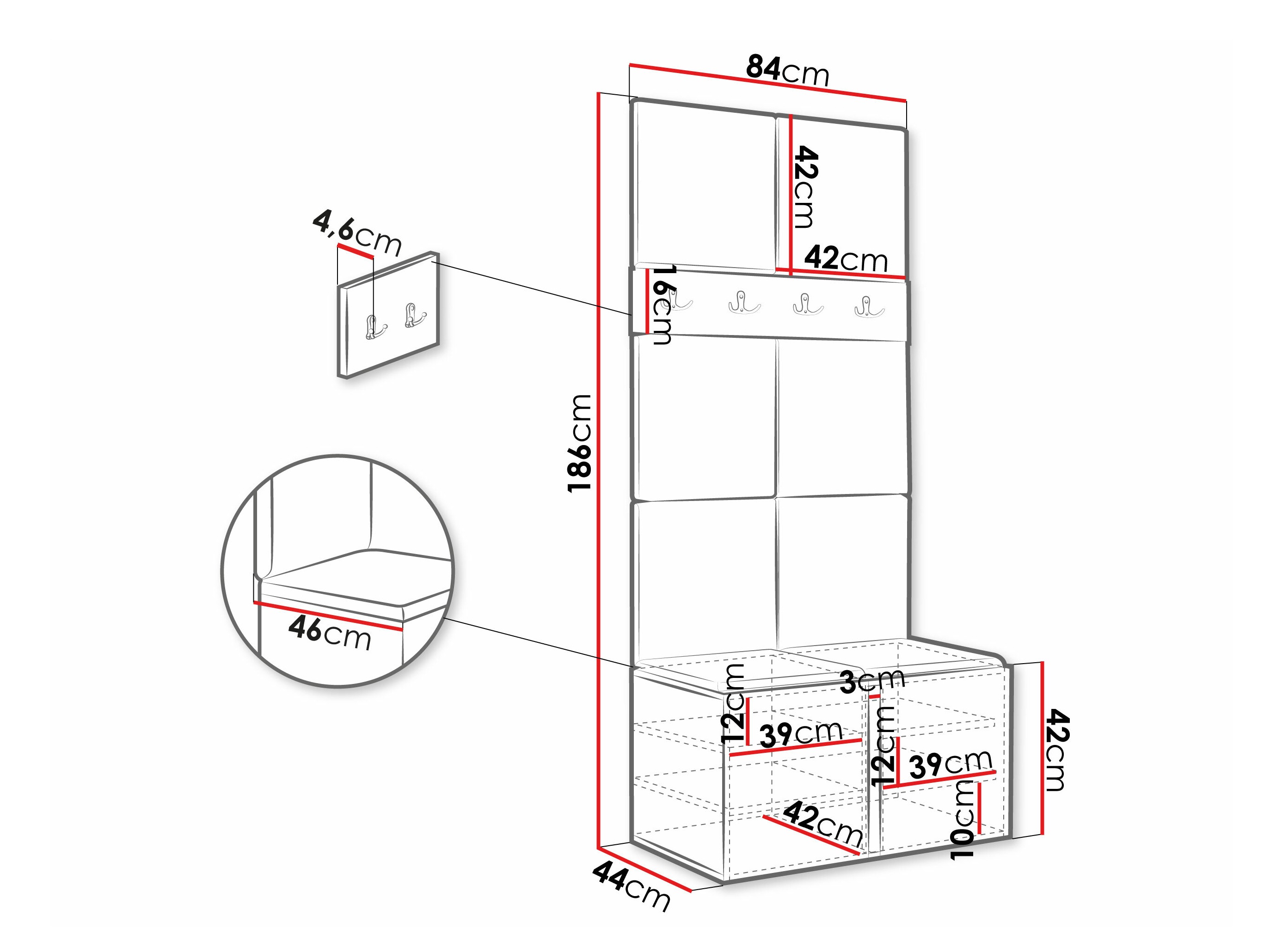 Komplet za predsobo SL5414