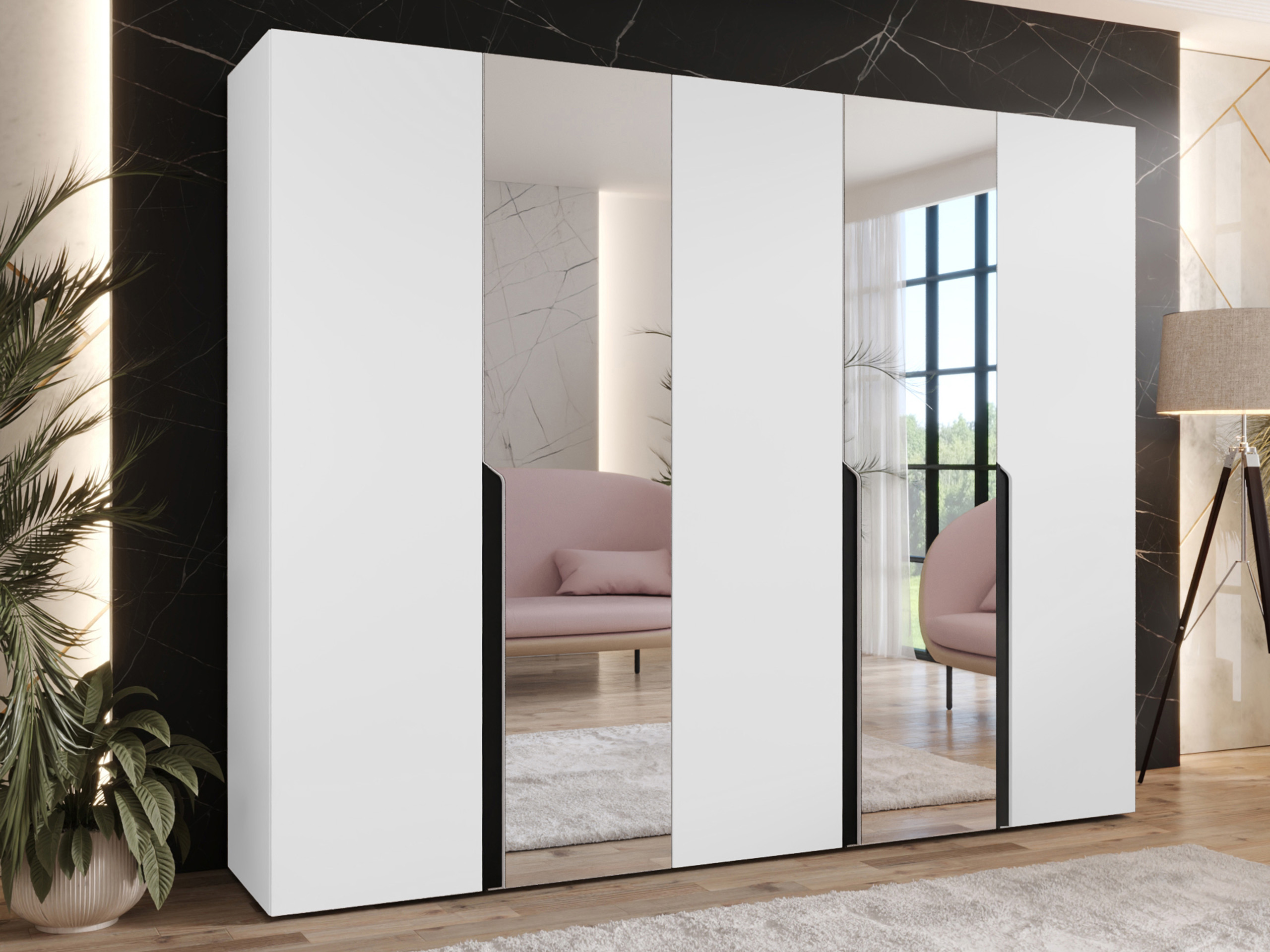 Garderobna omara Hartford 587 (Bela)