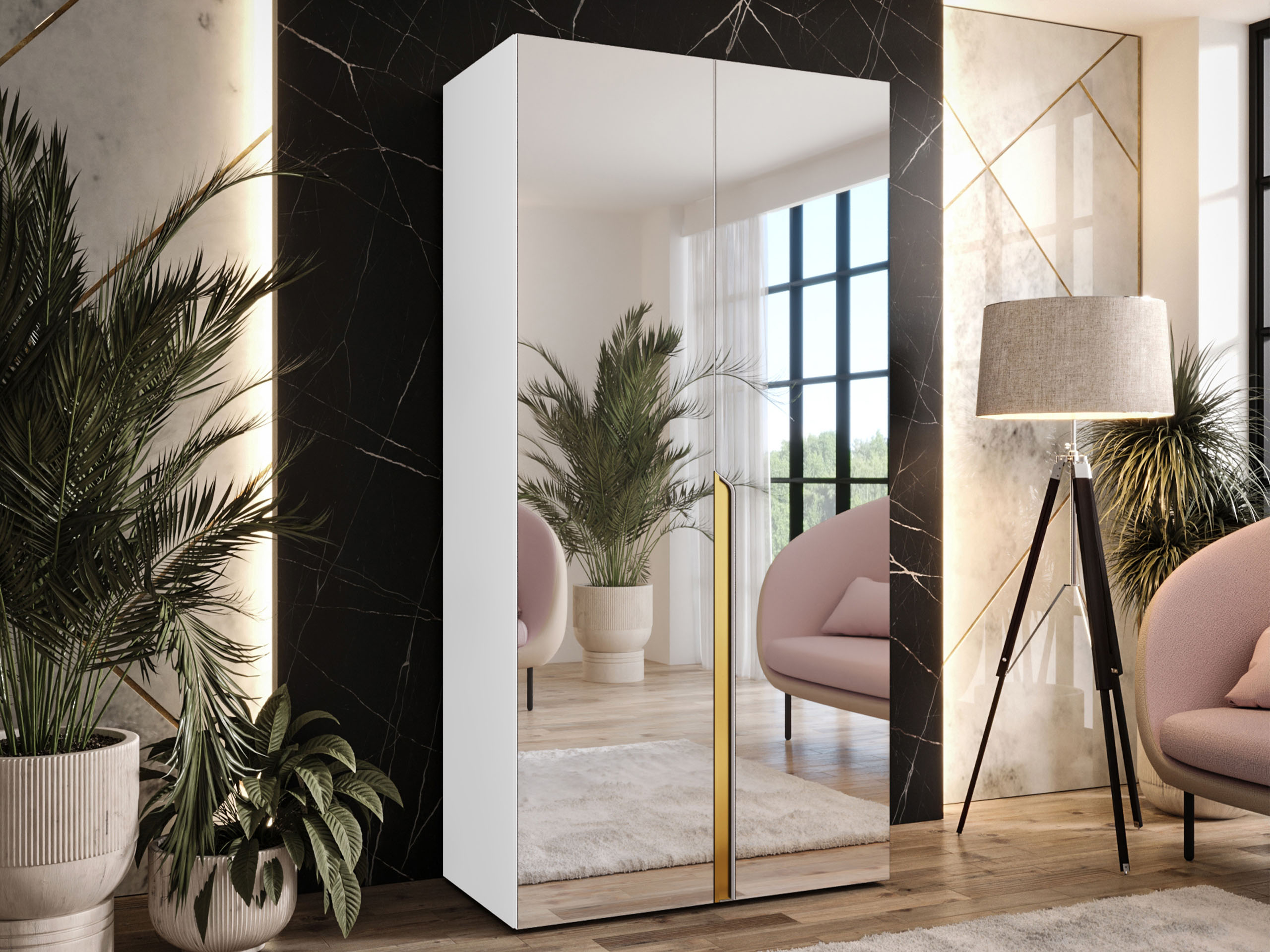 Garderobna omara Hartford 589 (Bela)