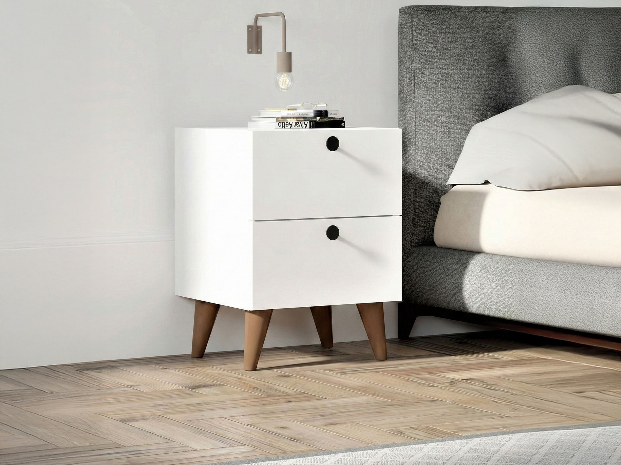 Nočna omarica Kailua 2594 (Bela)
