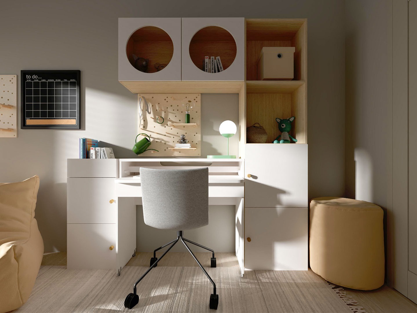 Regal Tornolo 102 (Lahki hrast + Bela)