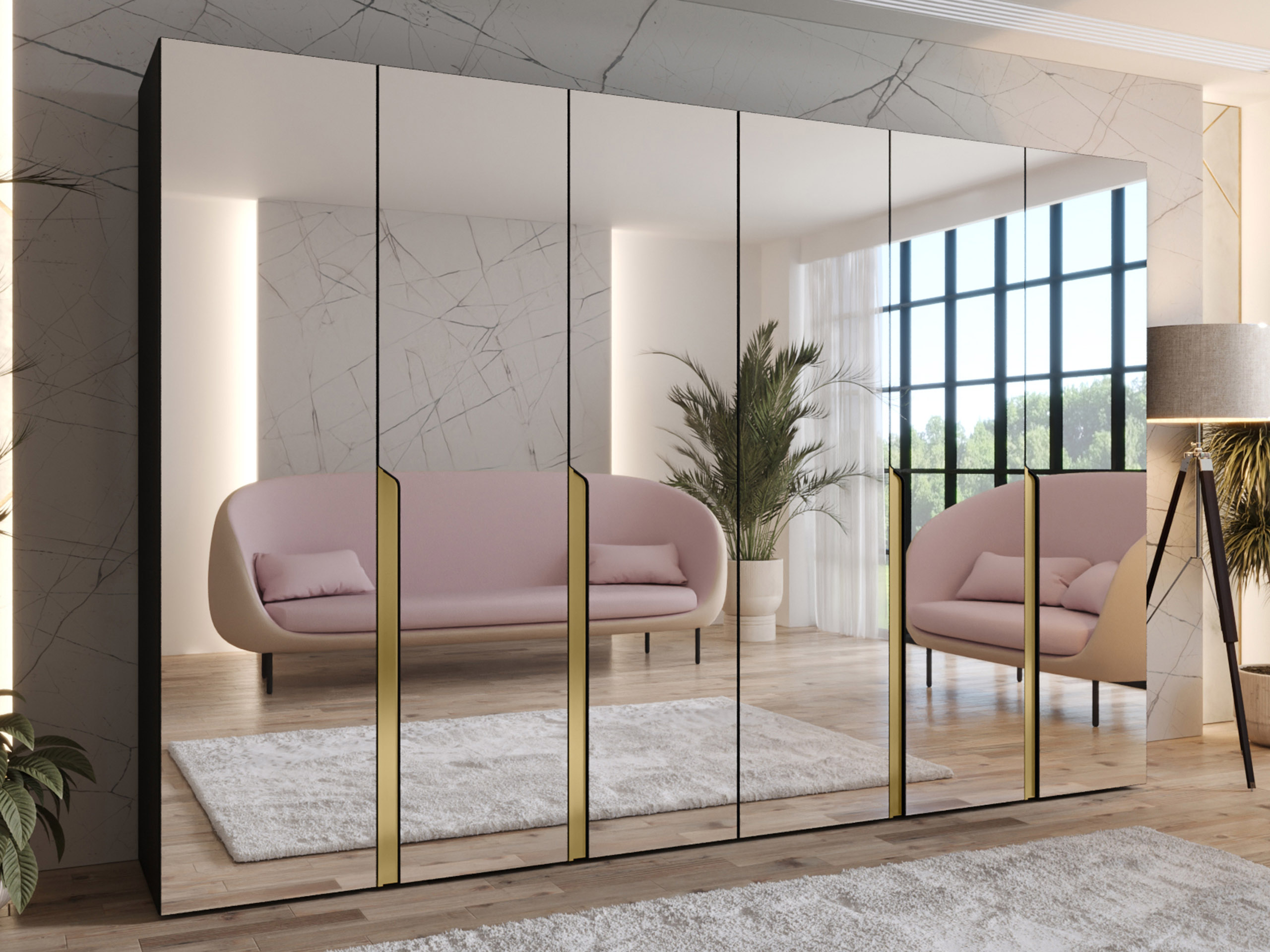 Garderobna omara Hartford 593 (Črna)