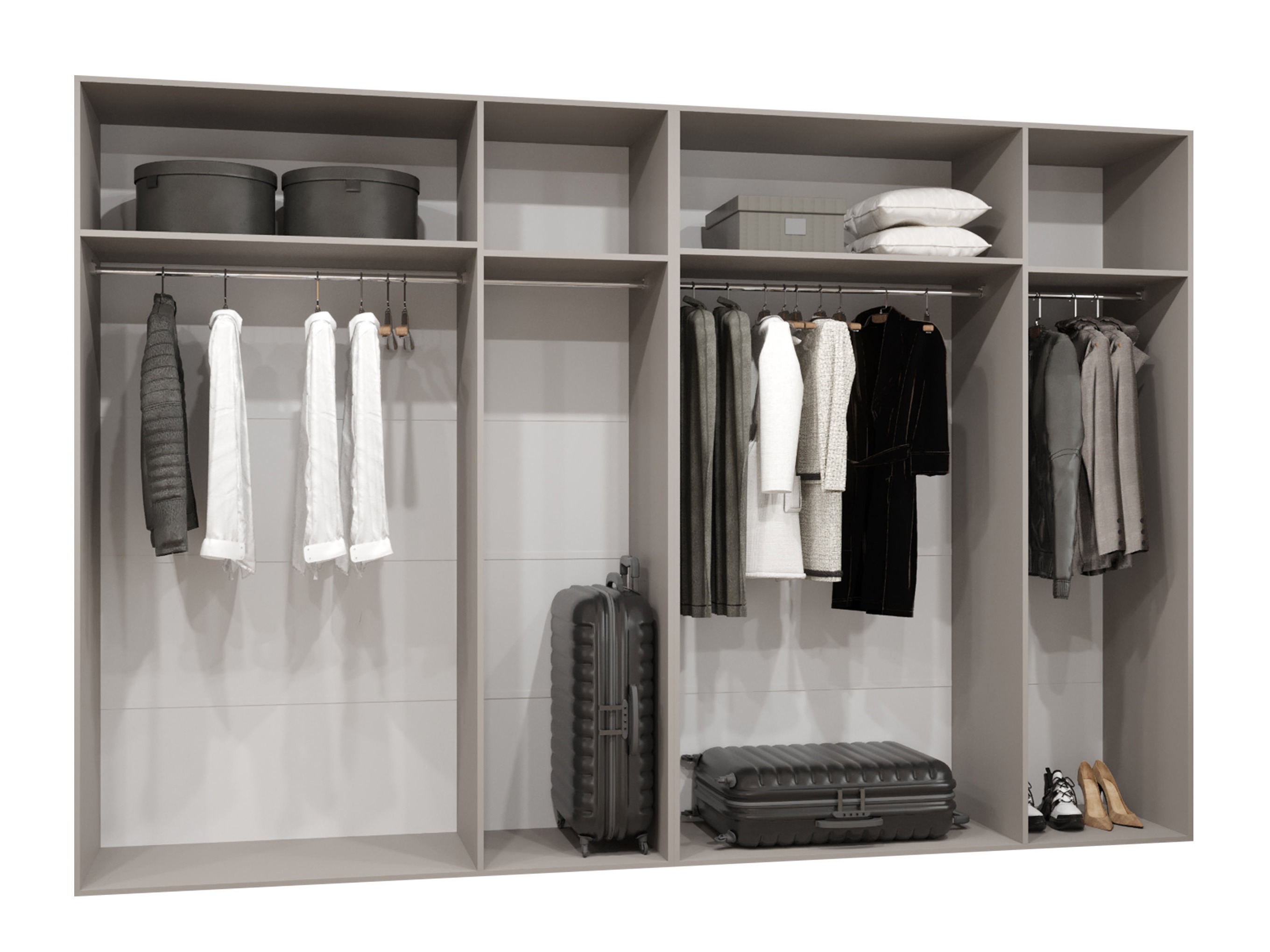 Garderobna omara Hartford 593 (Črna)