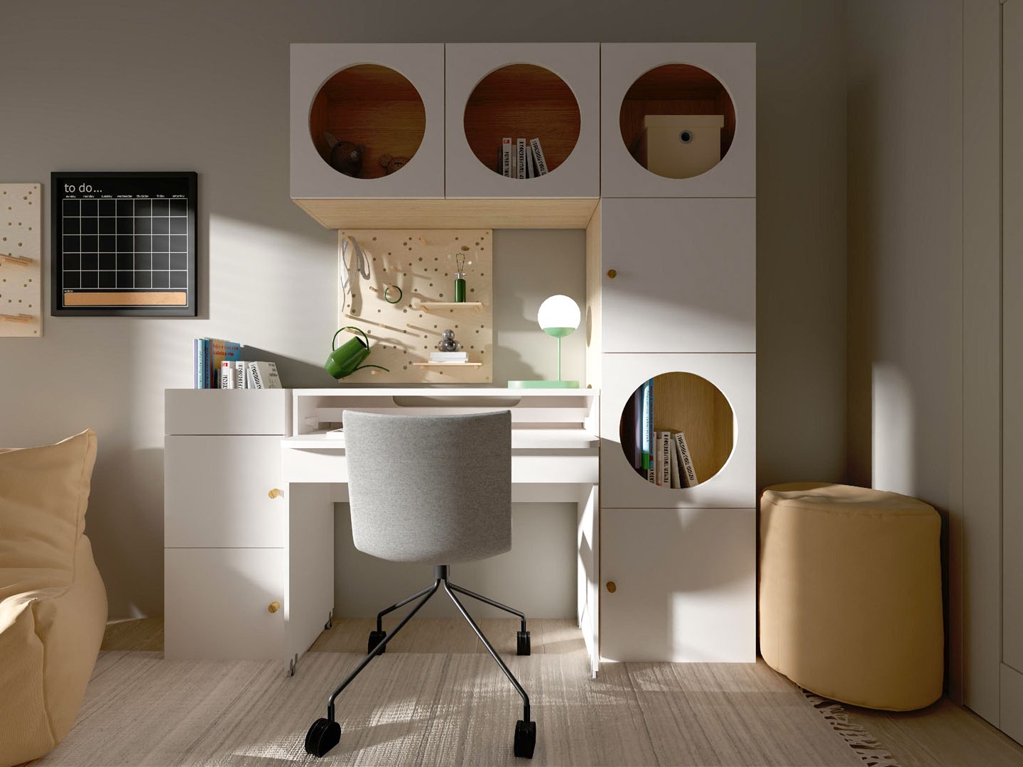 Regal Tornolo 105 (Lahki hrast + Bela)