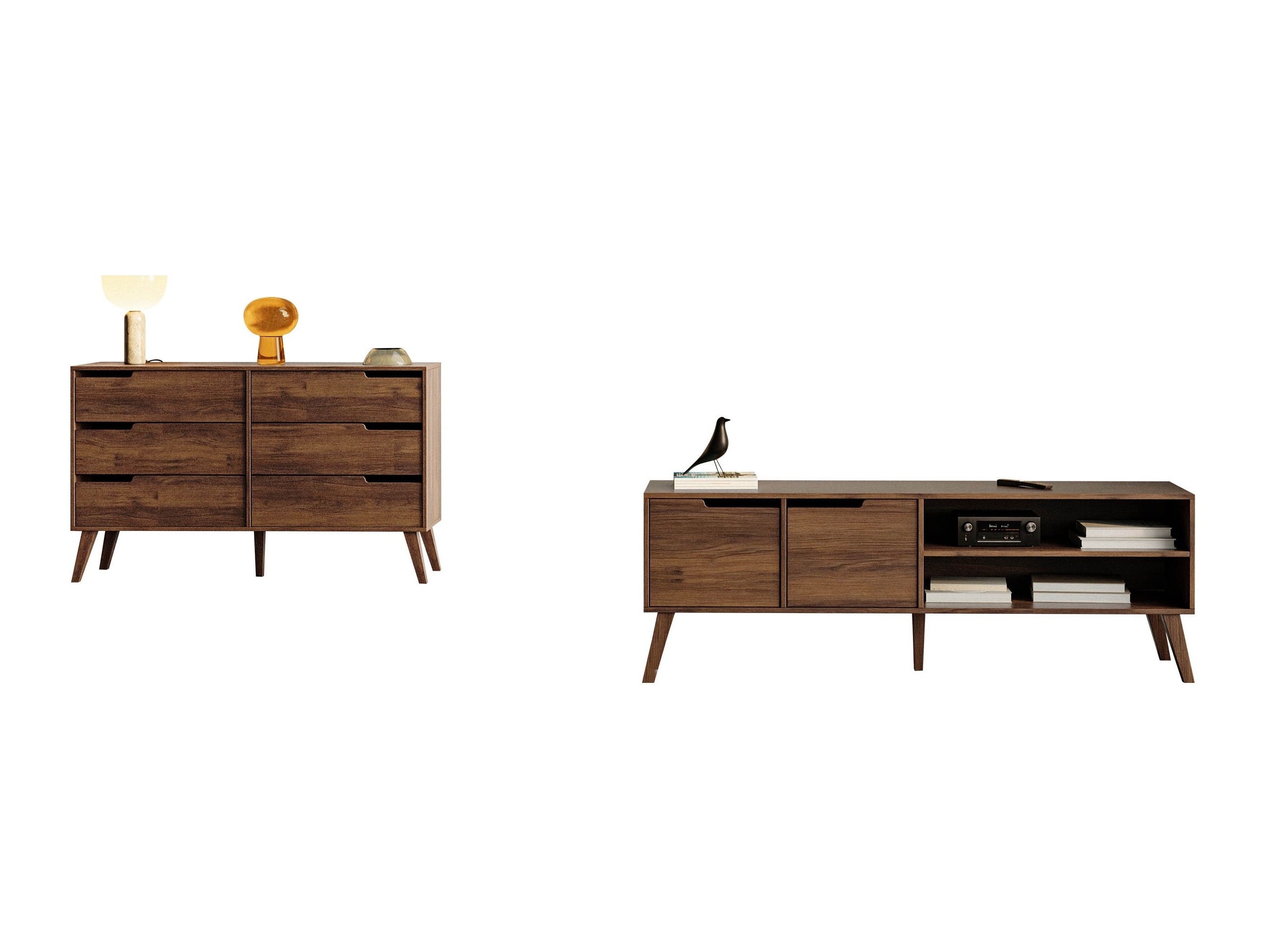 Komplet za dnevno sobo Elbtive 106 (Oreh)