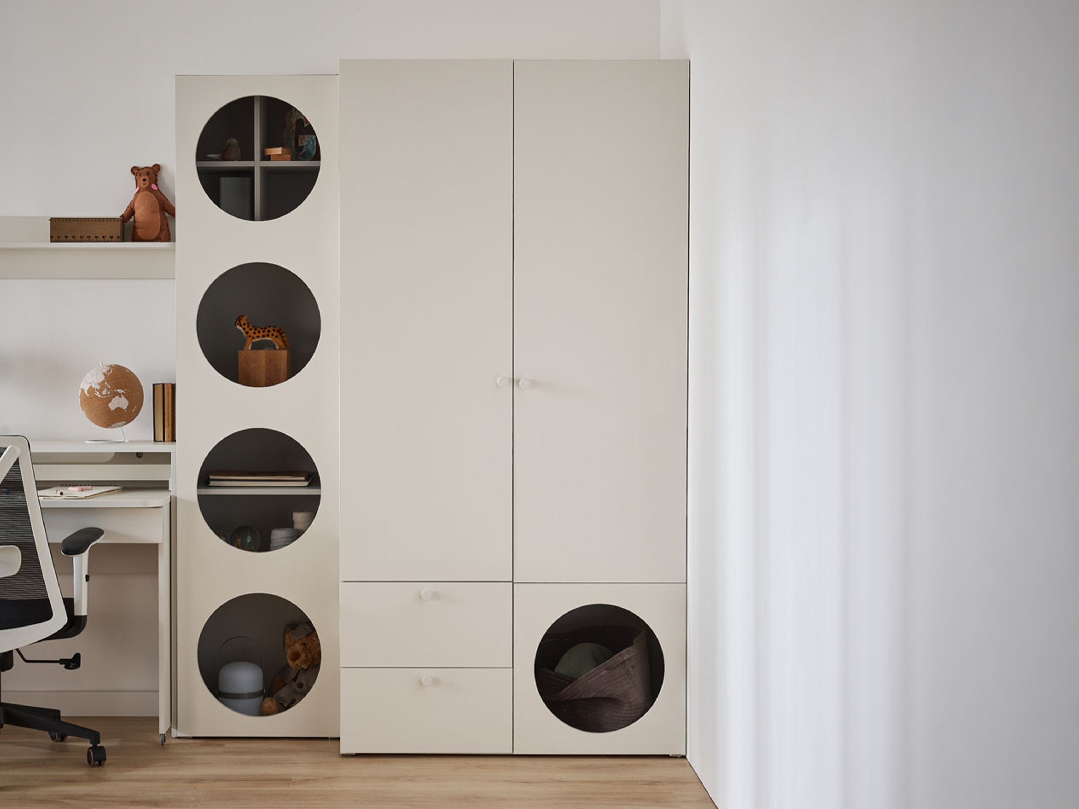 Garderobna omara Tornolo 110 (Bela + Indigo)