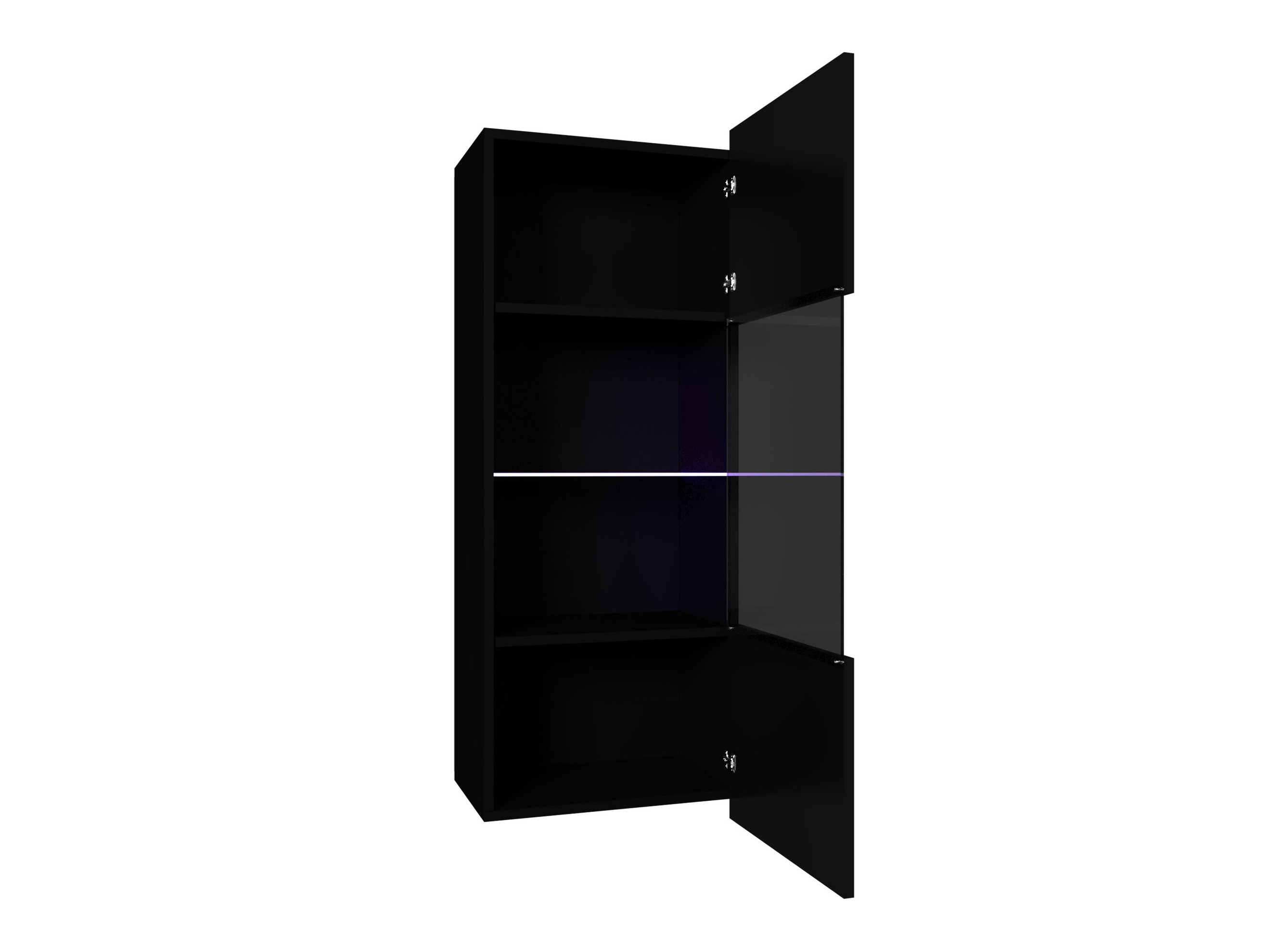 Stenska omarica Remus I (Bela + Sijaj bela)