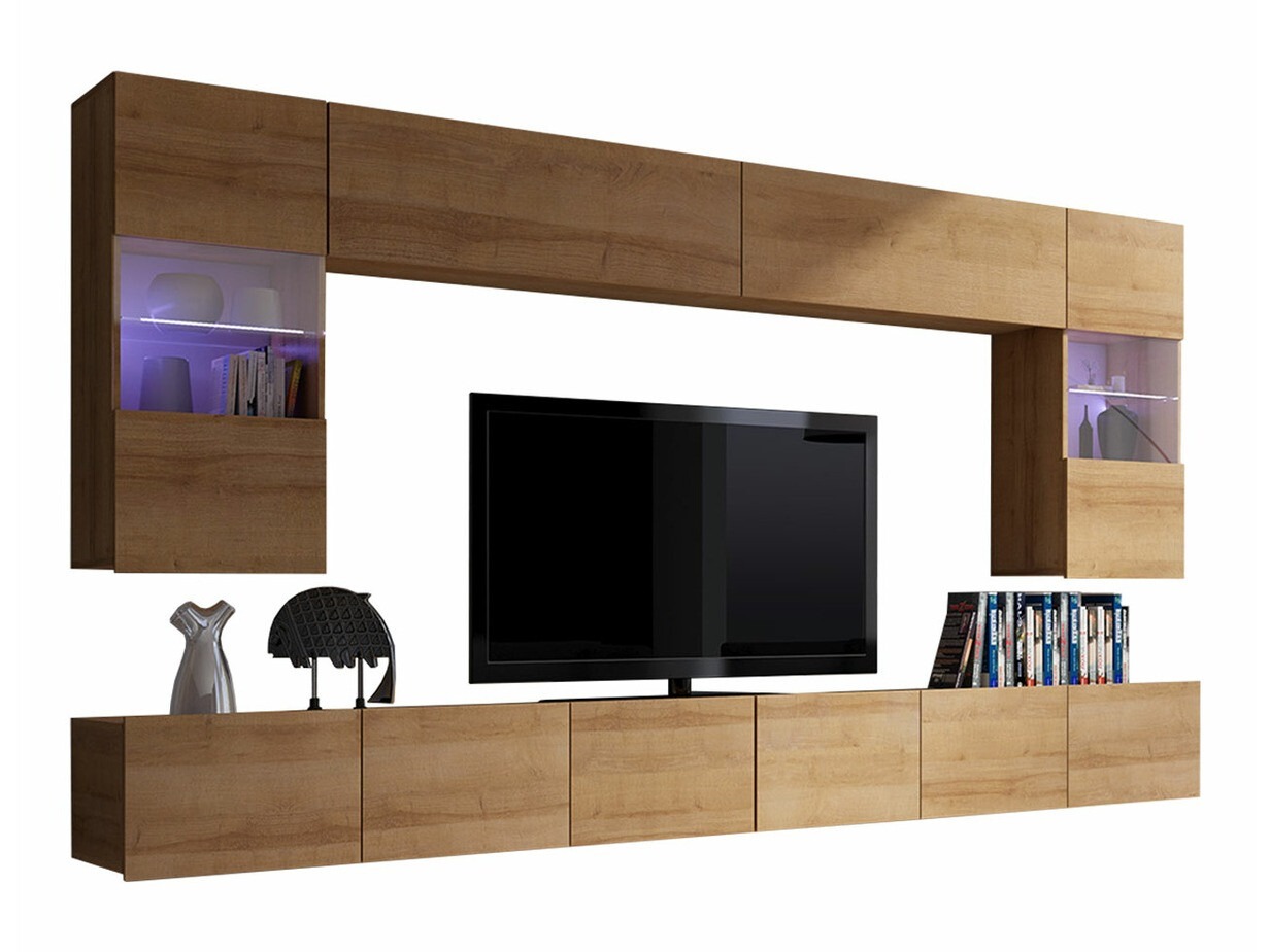 Komplet za dnevno sobo Remus I (Zlati hrast)