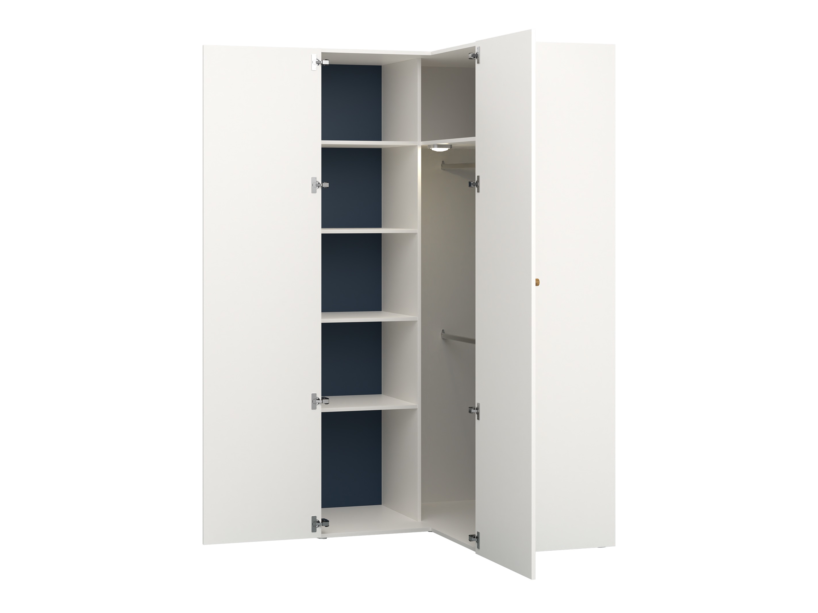 Kotna omara Tornolo 113 (Bela + Indigo)